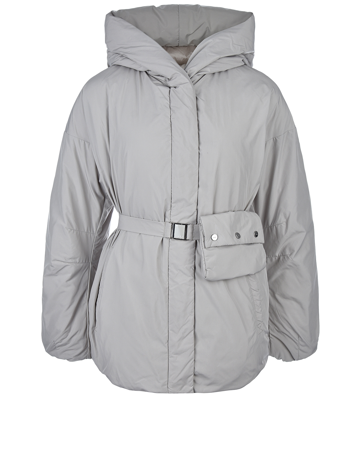 Удлиненная серая куртка ADD, размер 44, цвет серый