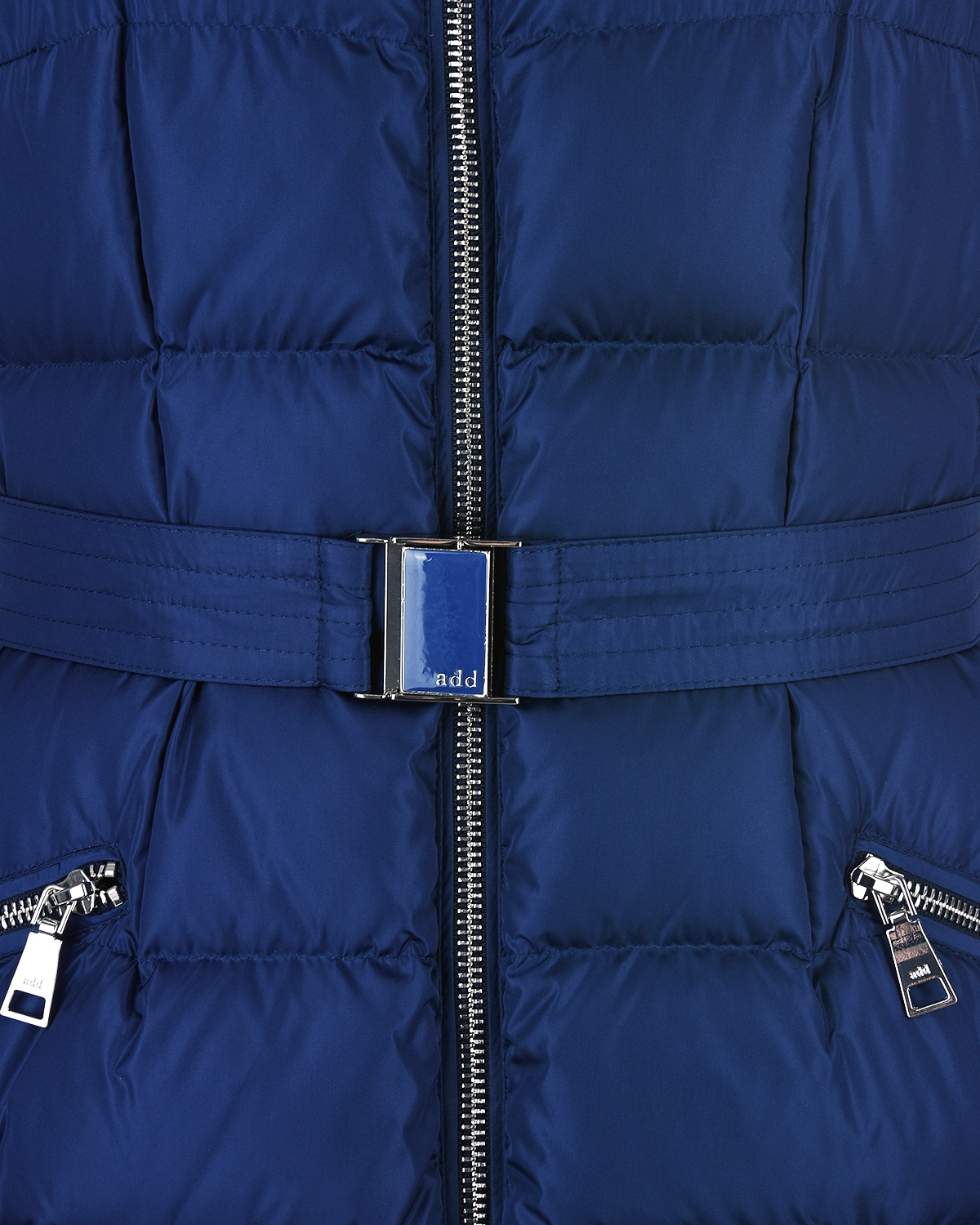 Синяя приталенная куртка ADD, размер 44, цвет синий - фото 4