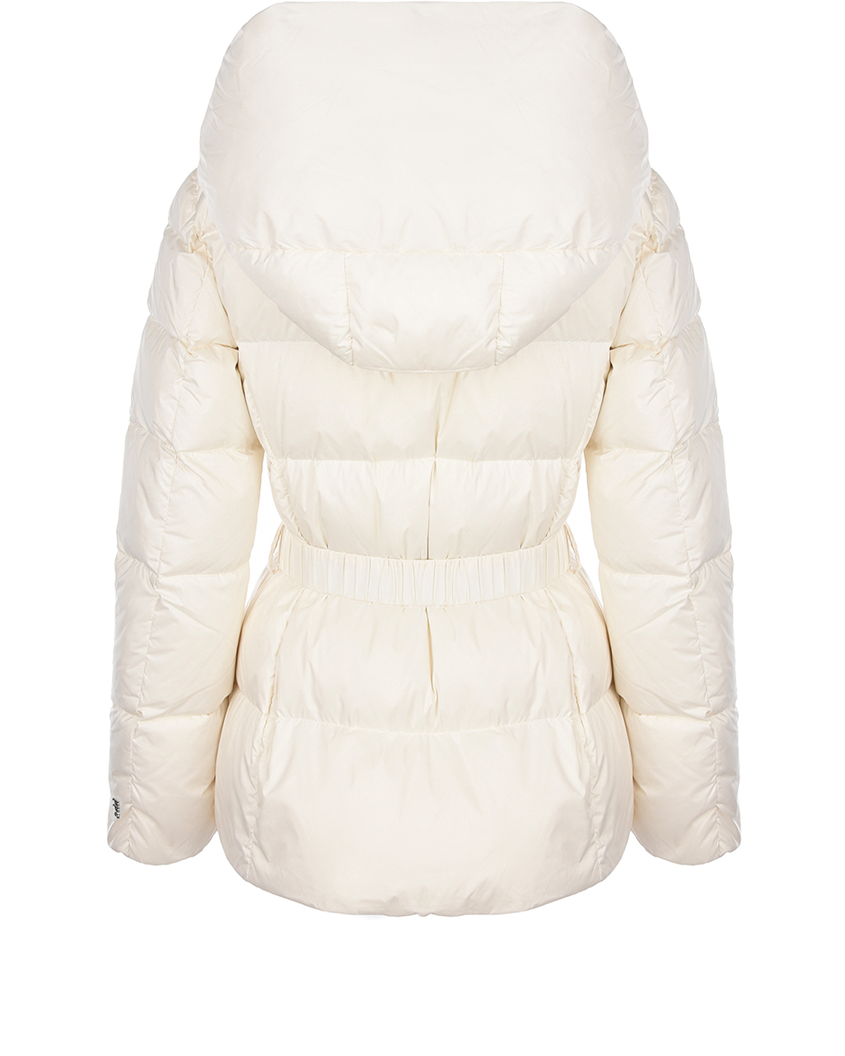 Белая куртка-пуховик с капюшоном ADD, размер 44, цвет белый - фото 3