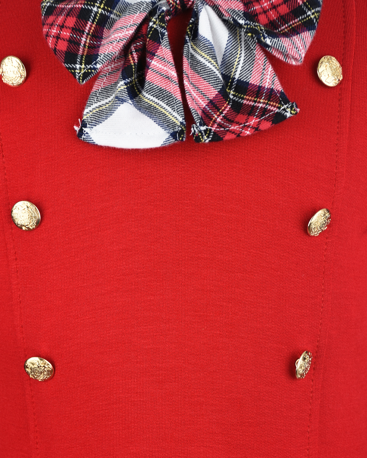 Платье с клетчатым бантом Aletta детское, размер 80, цвет красный - фото 3