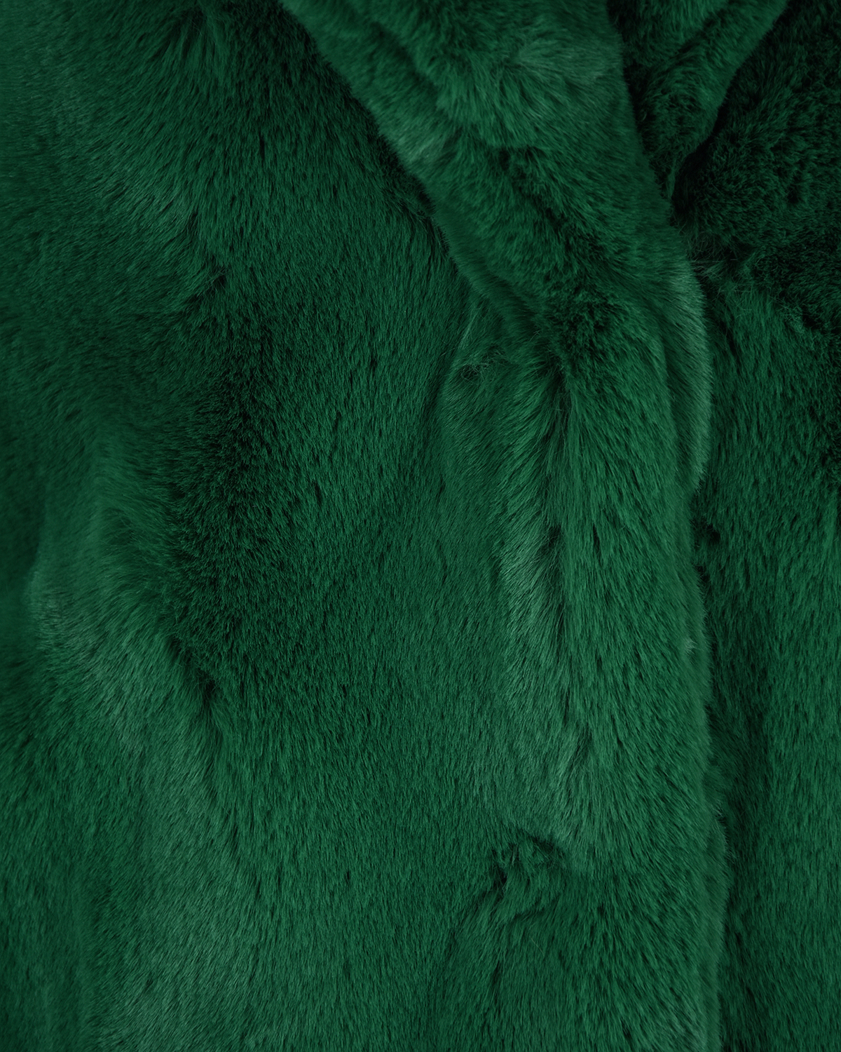 Зеленая шуба из эко-меха Apparis, размер 40, цвет нет цвета - фото 4