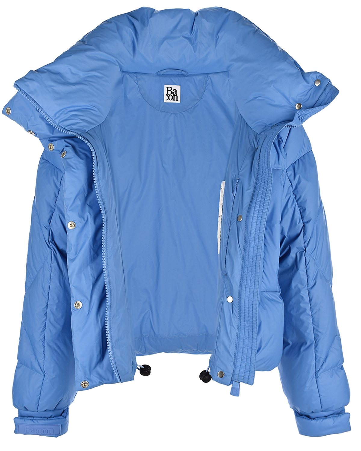 Укороченная синяя куртка Bacon, размер 38, цвет синий - фото 5