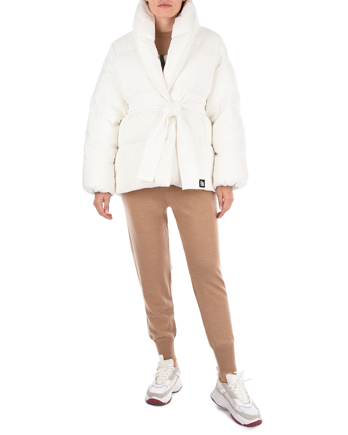 Белая куртка с отложным воротником Bacon, размер 40, цвет белый - фото 3