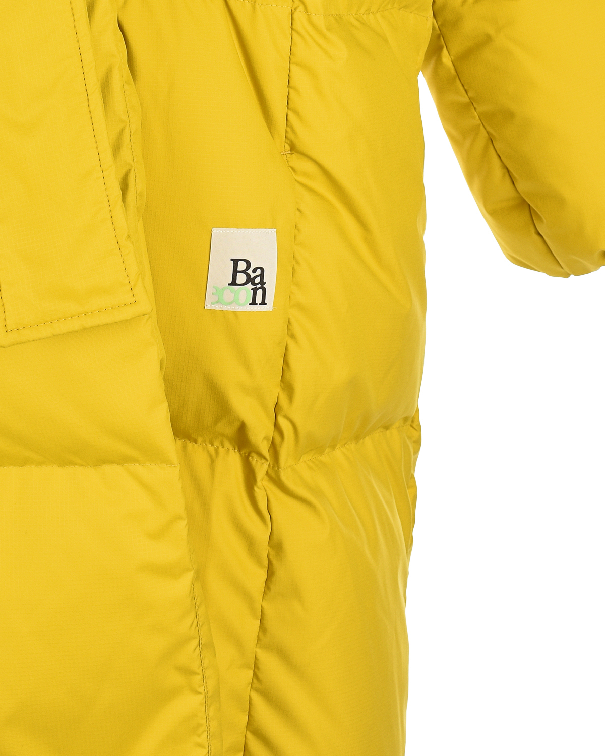 Желтая пуховая куртка Bacon, размер 38, цвет желтый - фото 7