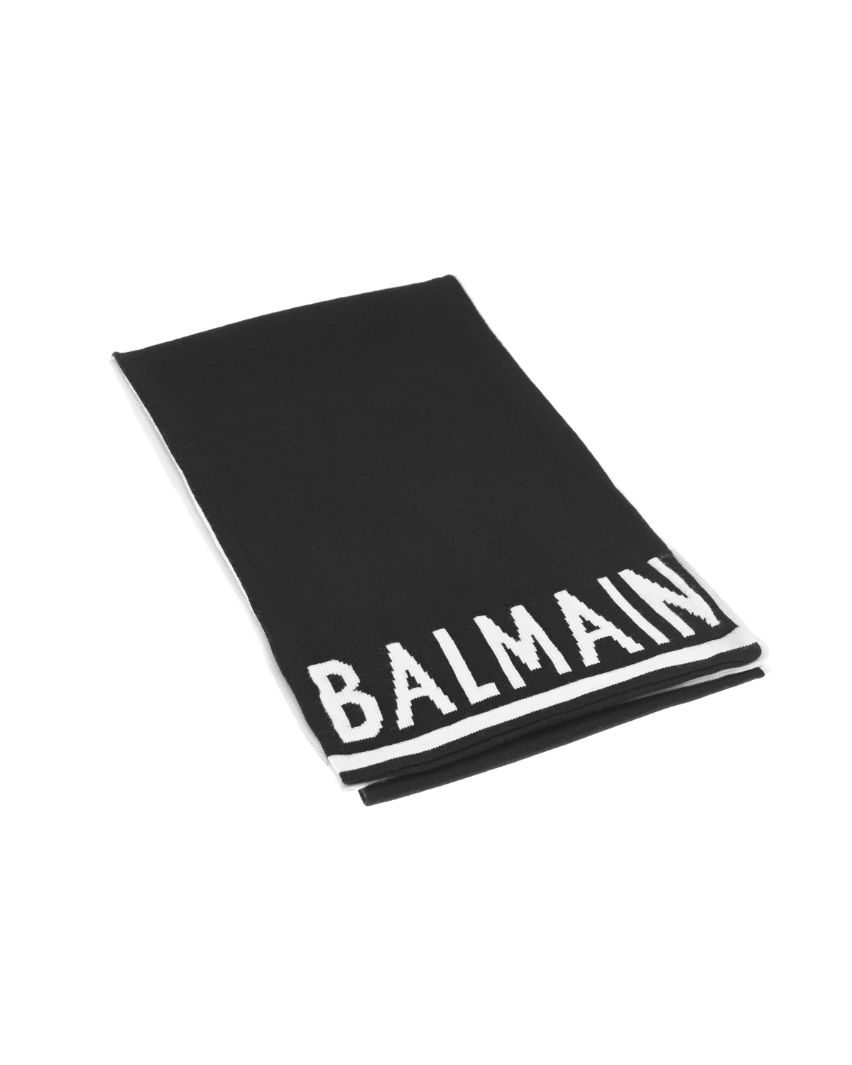 Черный шарф с логотипом Balmain детский, размер 3