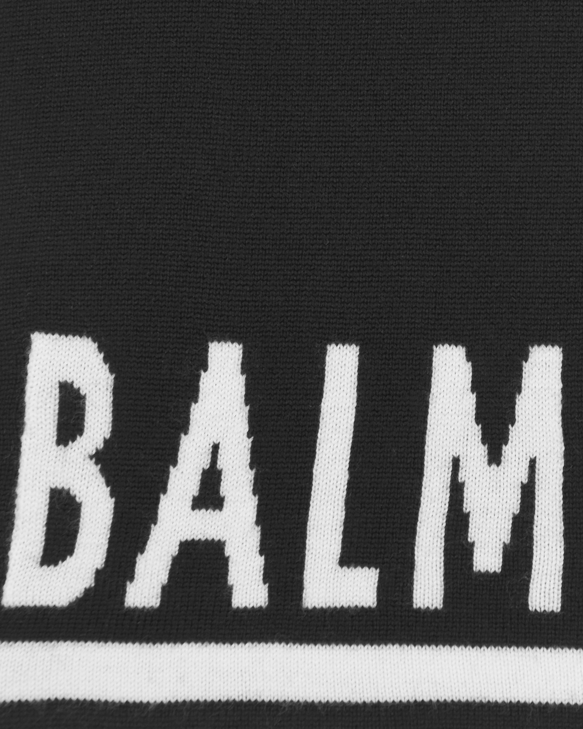 Черный шарф с логотипом Balmain детский, размер 3 - фото 4