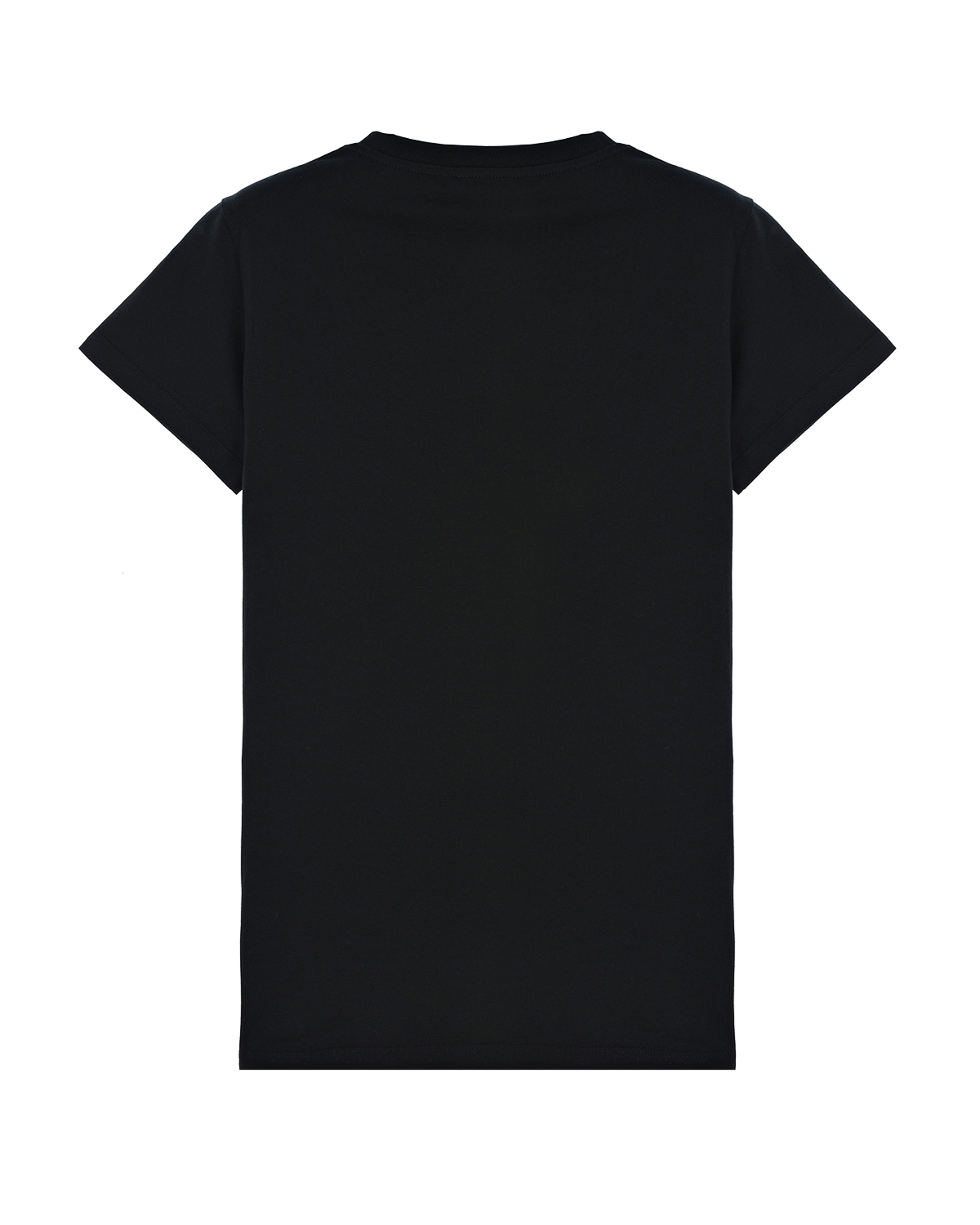 Черная футболка с пайетками и стразами Balmain детская, размер 152, цвет черный - фото 2