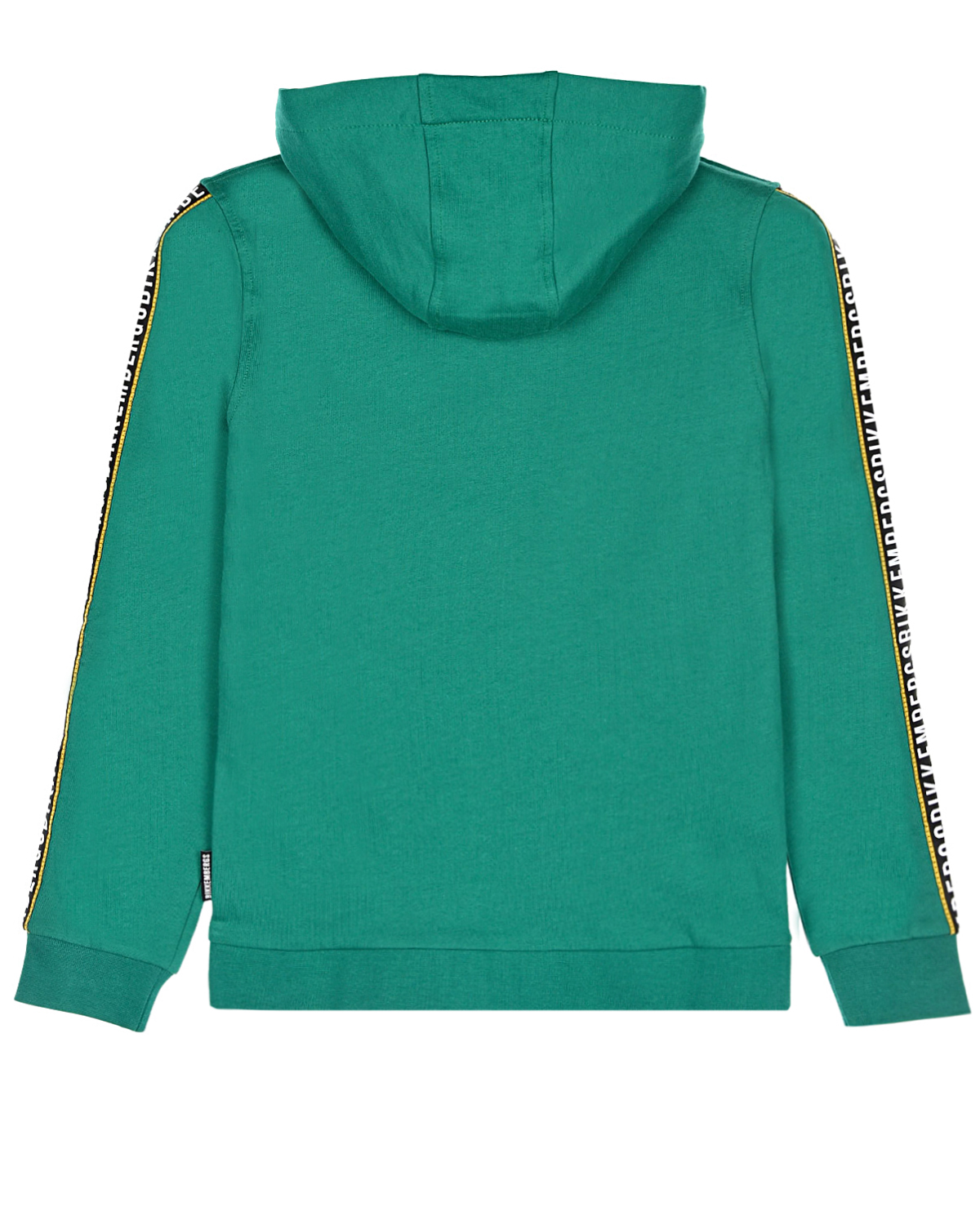 Зеленая спортивная куртка с лампасами Bikkembergs детская, размер 116, цвет зеленый - фото 2