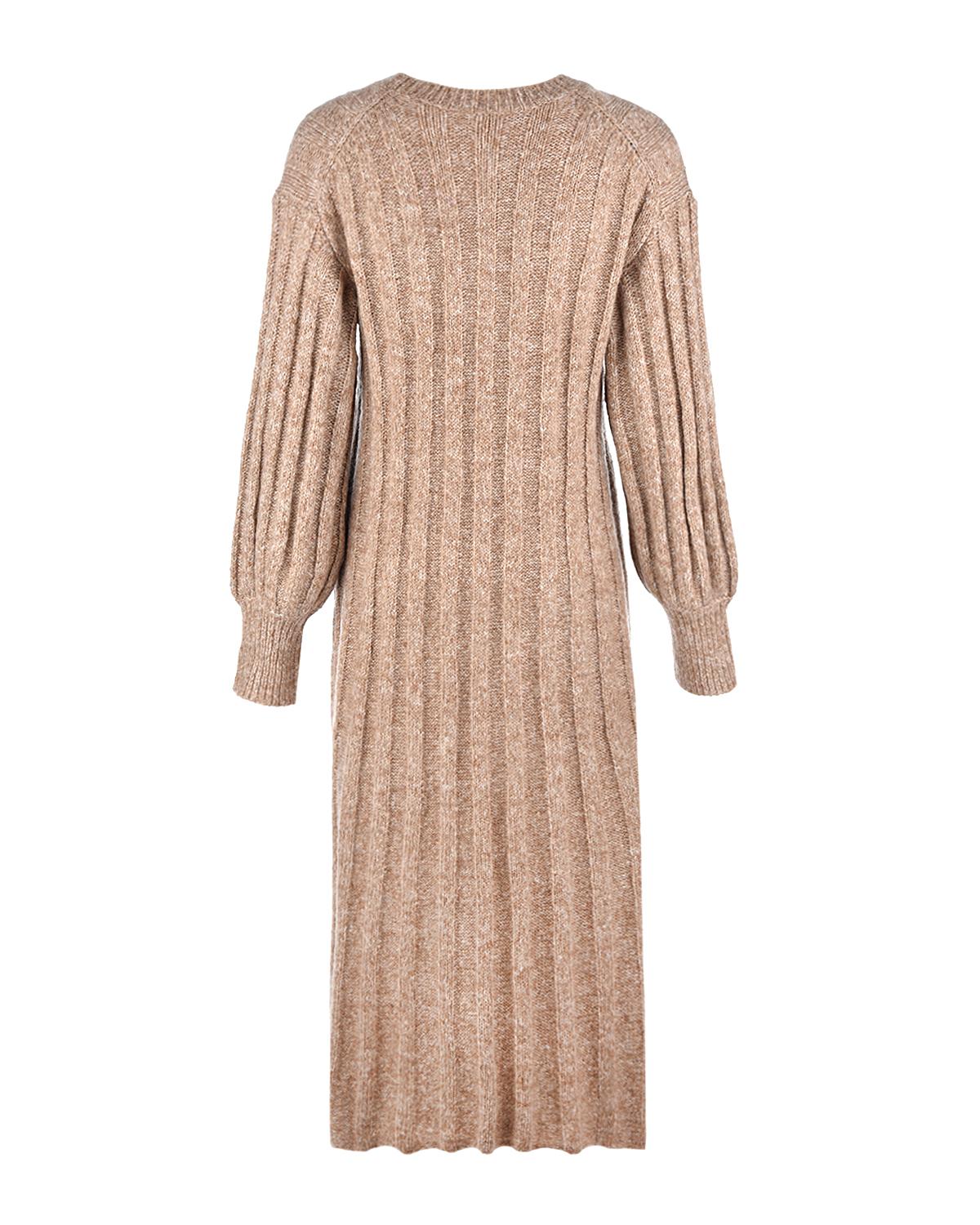 Плиссированное платье бежевого цвета By Malene Birger, размер 38 - фото 5