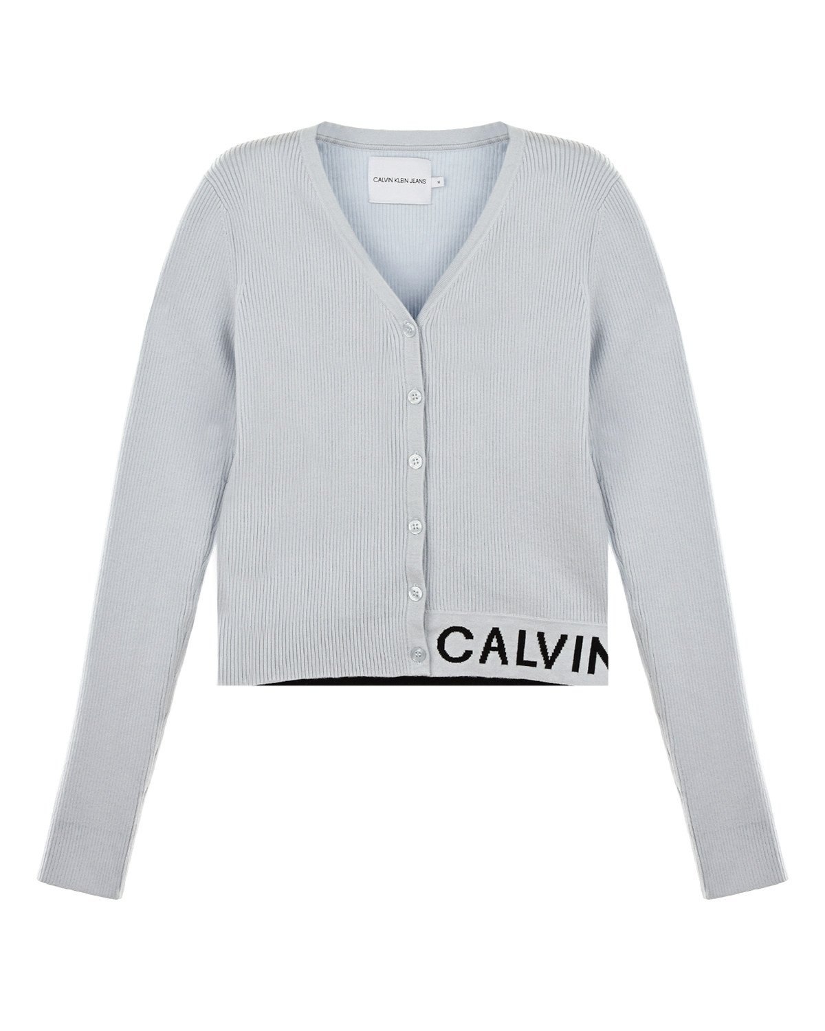 Укороченный голубой кардиган Calvin Klein детский