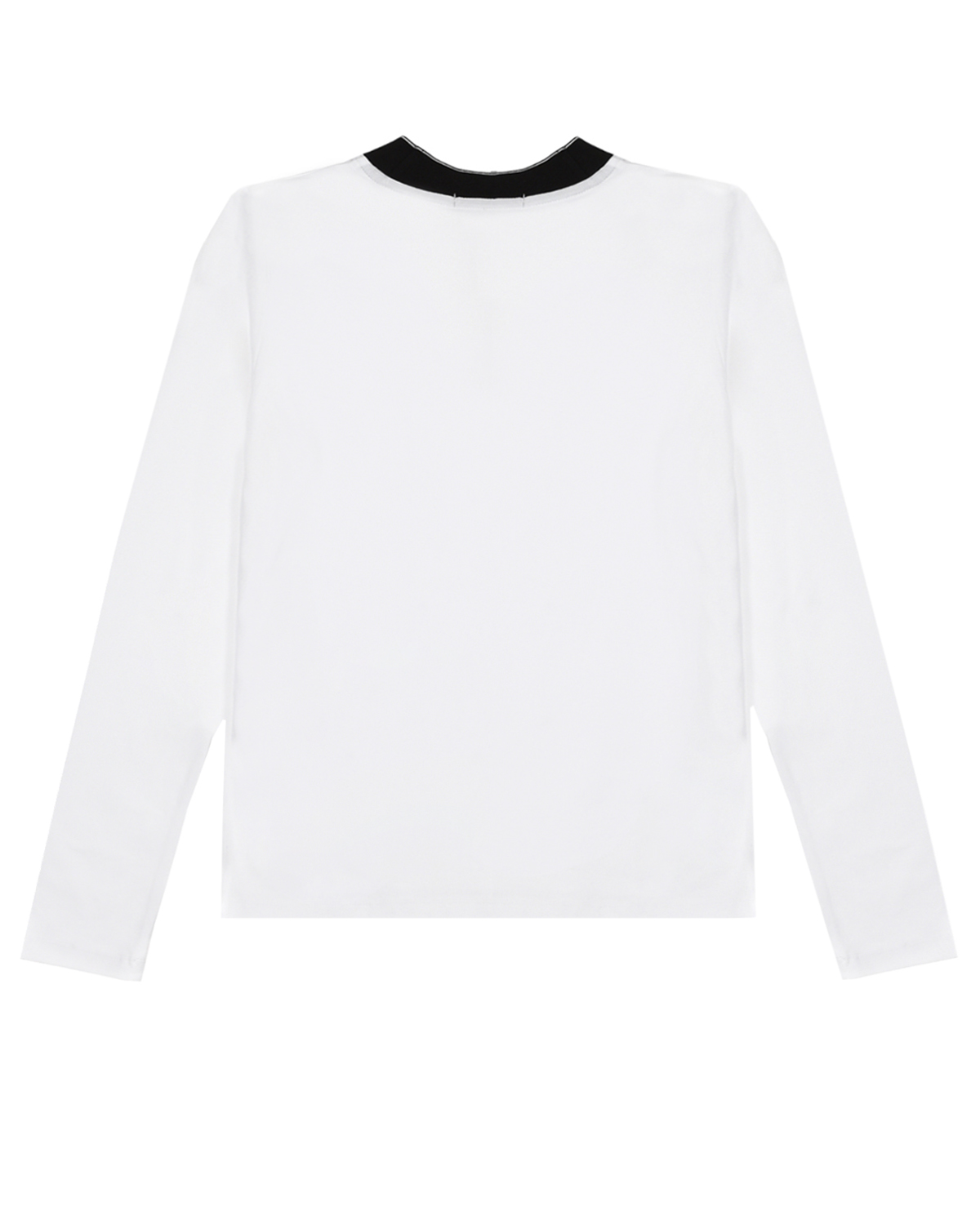 Белая толстовка с логотипом на горловине Calvin Klein детская, размер 152, цвет белый - фото 2