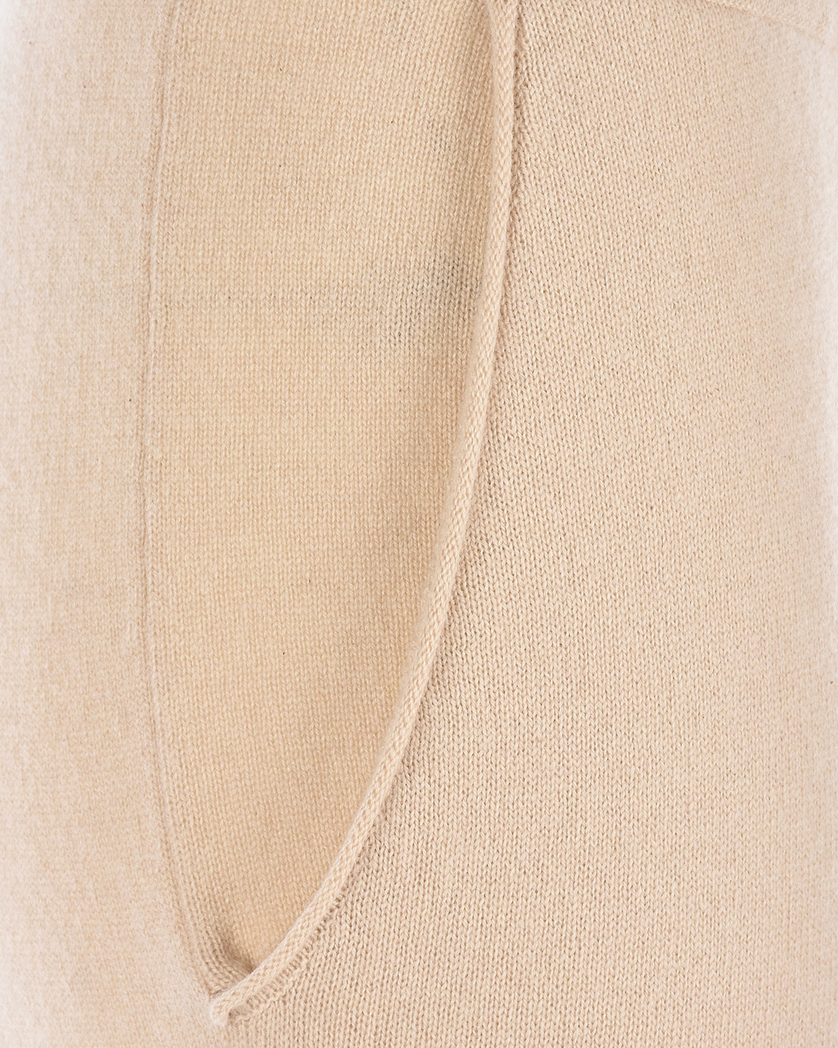 Бежевые брюки из кашемира FTC Cashmere, размер 40, цвет бежевый - фото 3