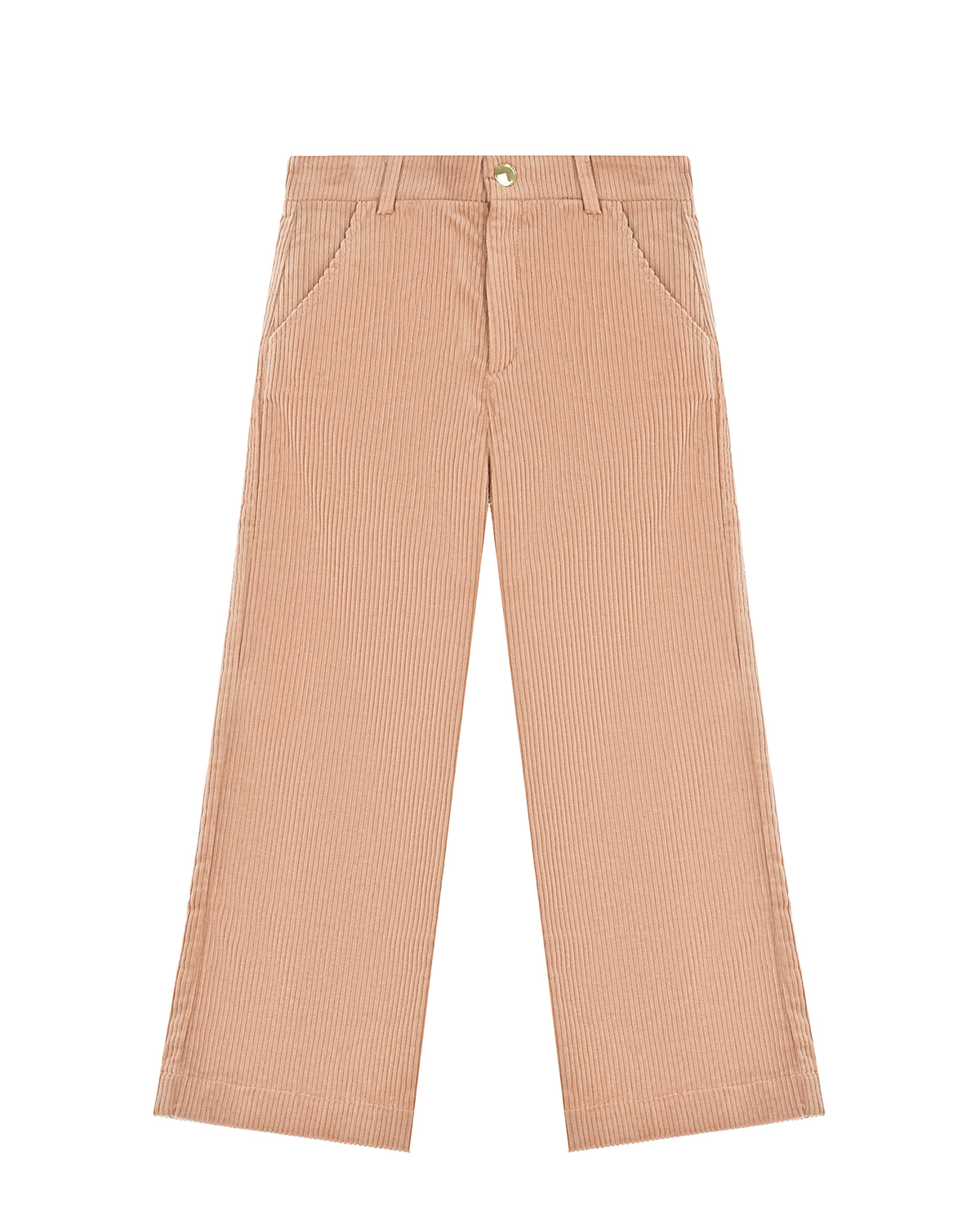 Бежевые вельветовые брюки Chloe детские, размер 140, цвет бежевый - фото 1