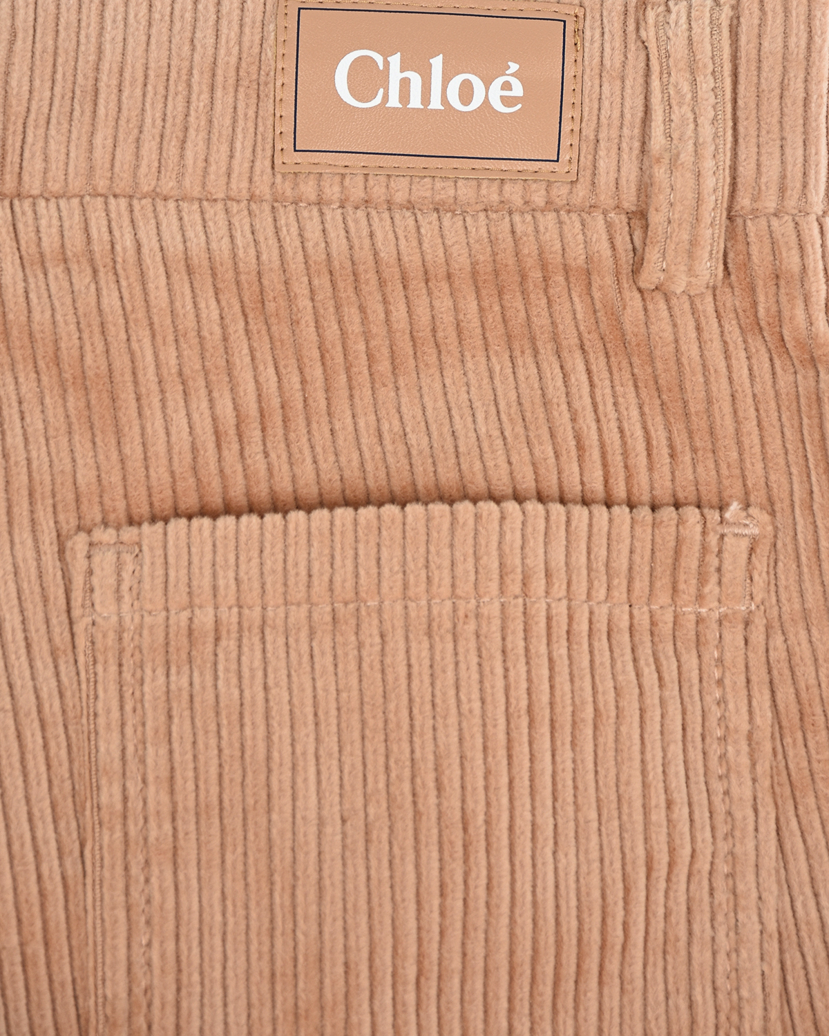 Бежевые вельветовые брюки Chloe детские, размер 140, цвет бежевый - фото 3