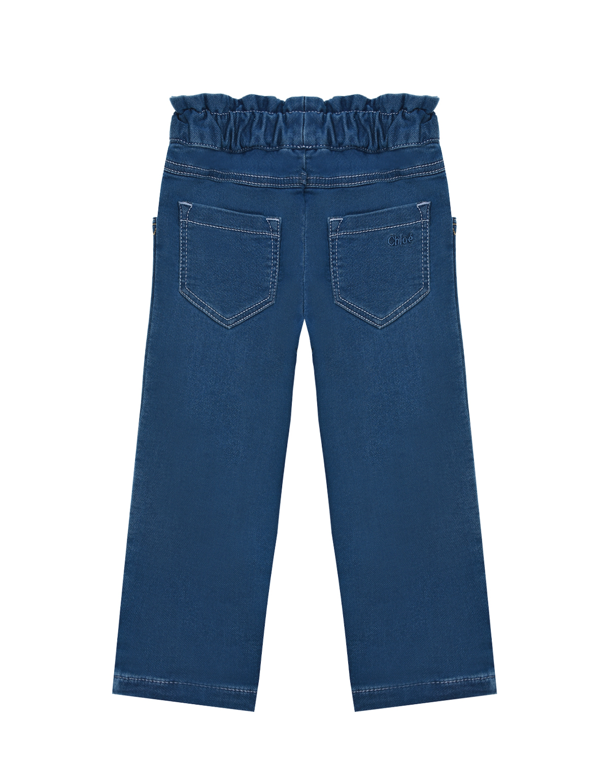 Синие джинсы с пуговицами Chloe детские, размер 86, цвет синий - фото 2