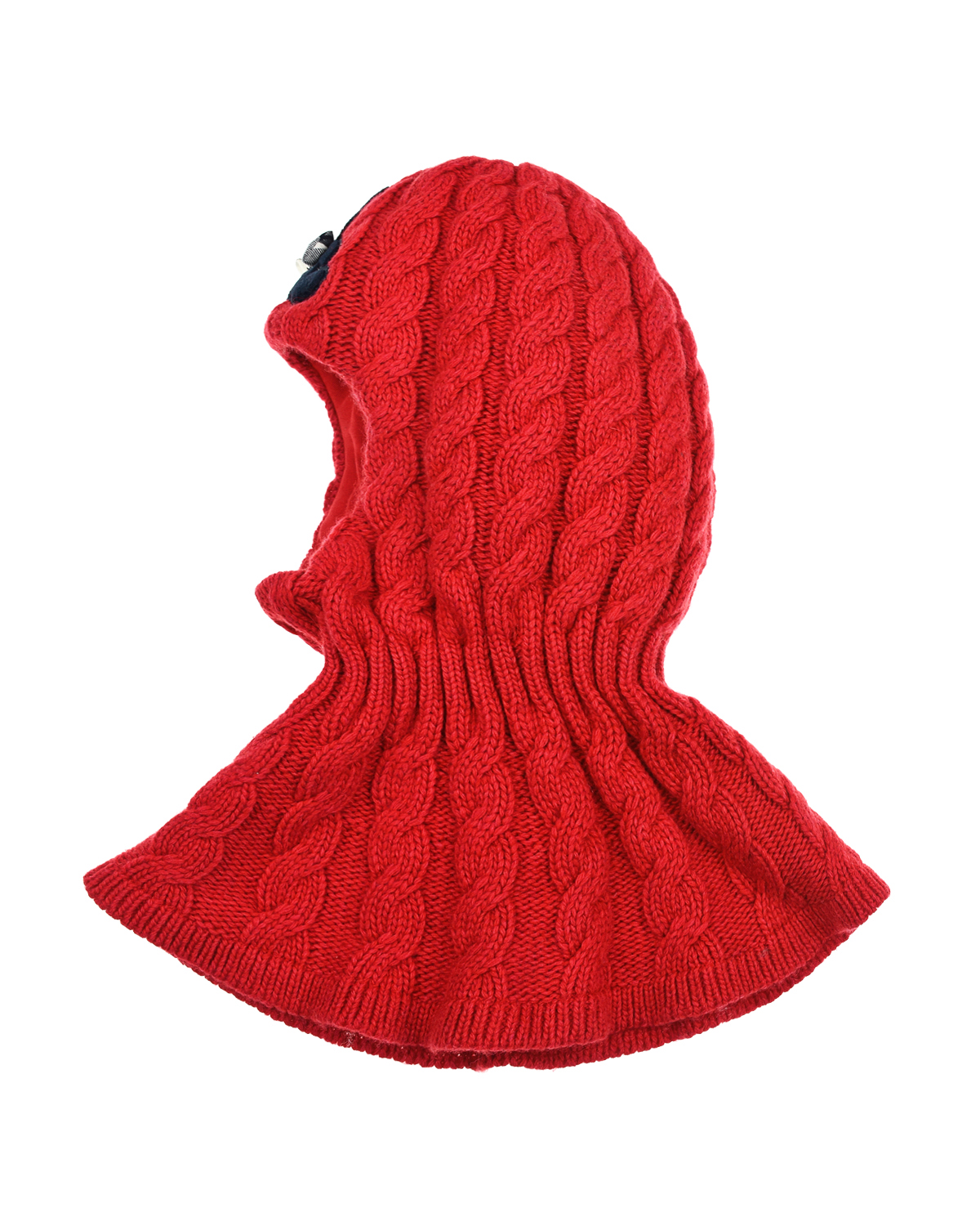 Красная шапка-шлем с аппликацией "медвежонок" Chobi детская, размер 49, цвет красный - фото 1