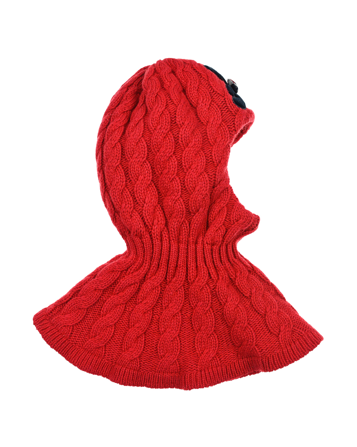 Красная шапка-шлем с аппликацией "медвежонок" Chobi детская, размер 49, цвет красный - фото 3