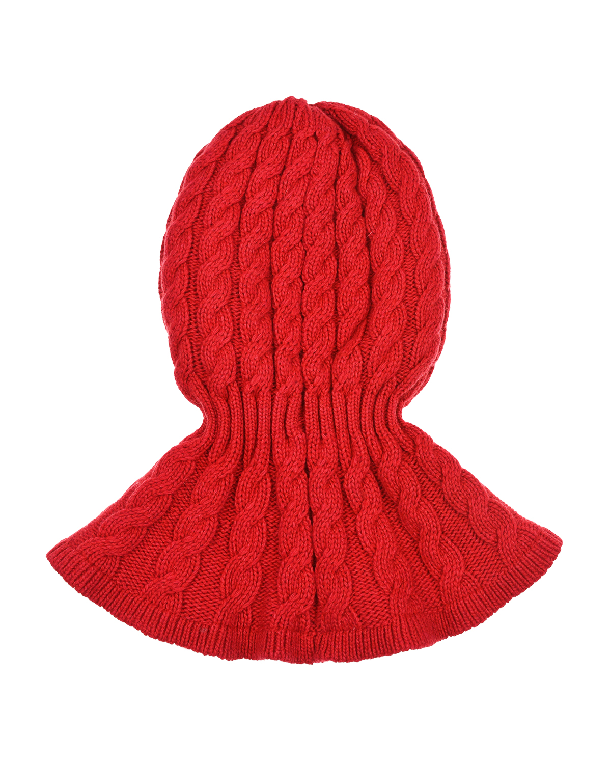 Красная шапка-шлем с аппликацией "медвежонок" Chobi детская, размер 49, цвет красный - фото 4