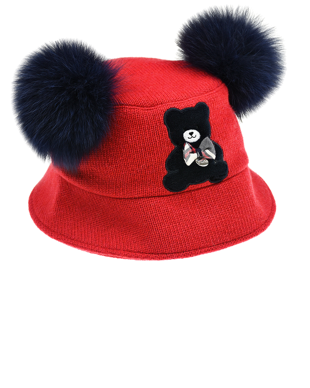 Красная панама с аппликацией "медвежонок" Chobi детская, размер 53, цвет красный - фото 1