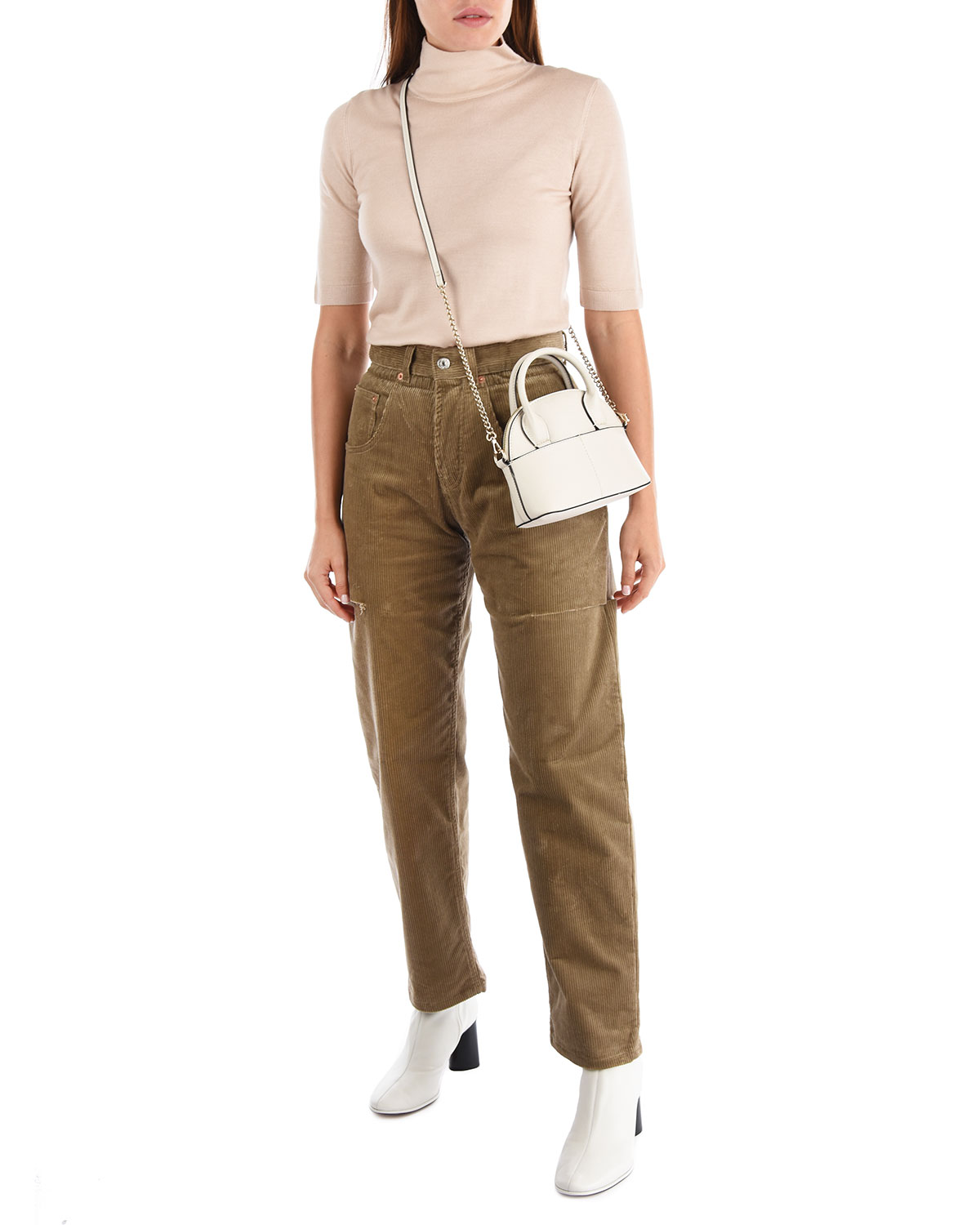 Коричневые вельветовые брюки Forte dei Marmi Couture, размер 36, цвет коричневый - фото 2