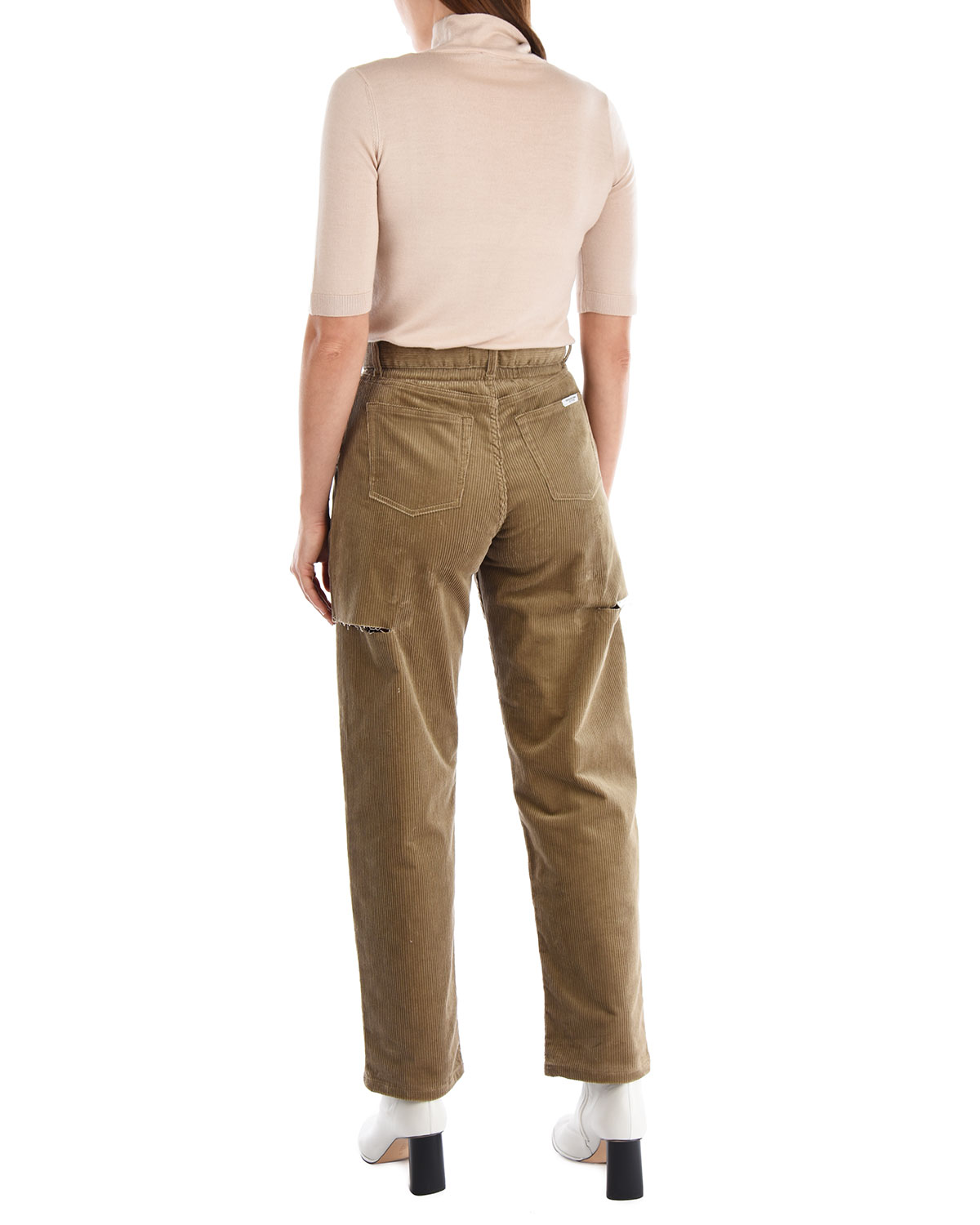 Коричневые вельветовые брюки Forte dei Marmi Couture, размер 36, цвет коричневый - фото 4
