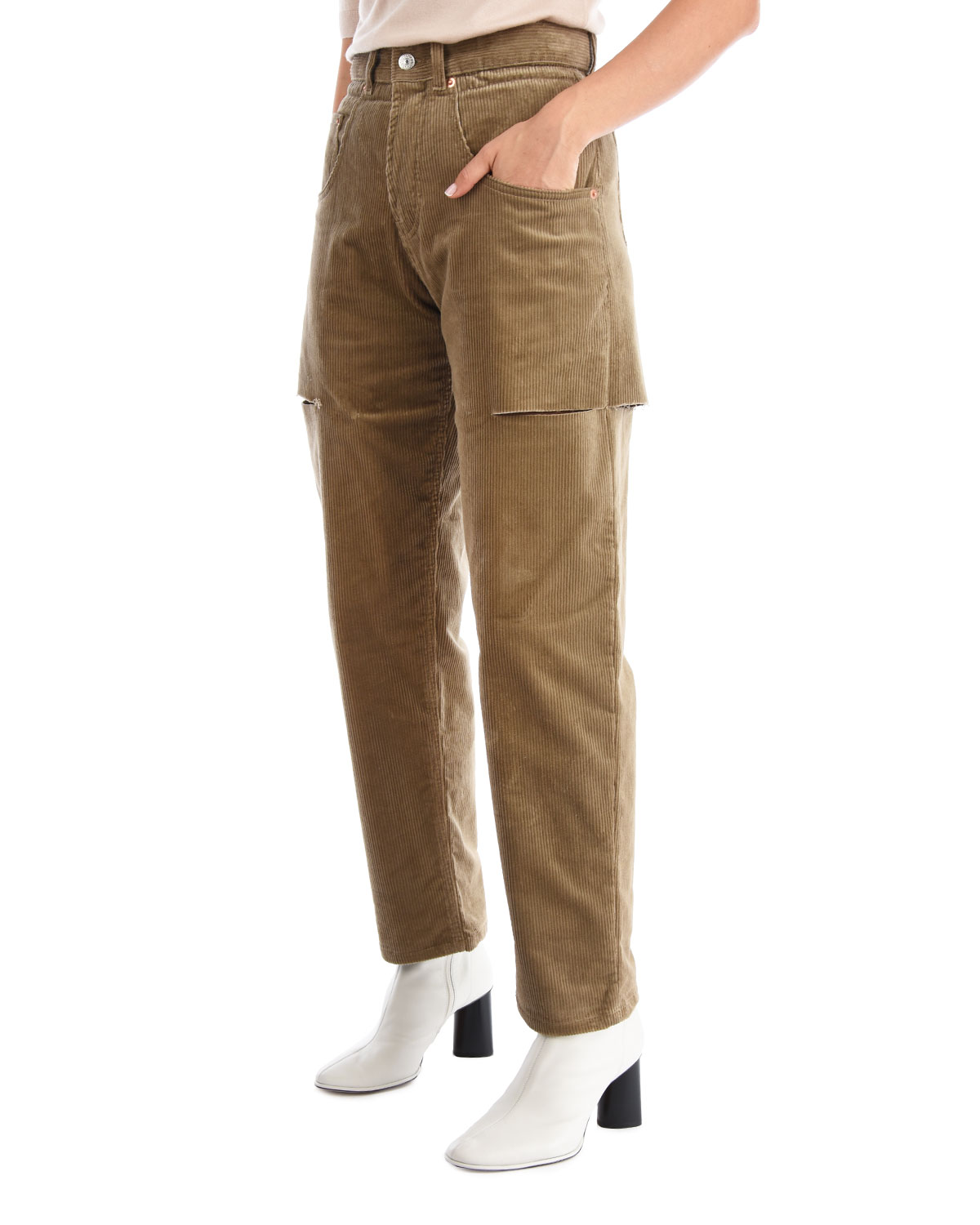 Коричневые вельветовые брюки Forte dei Marmi Couture, размер 36, цвет коричневый - фото 8