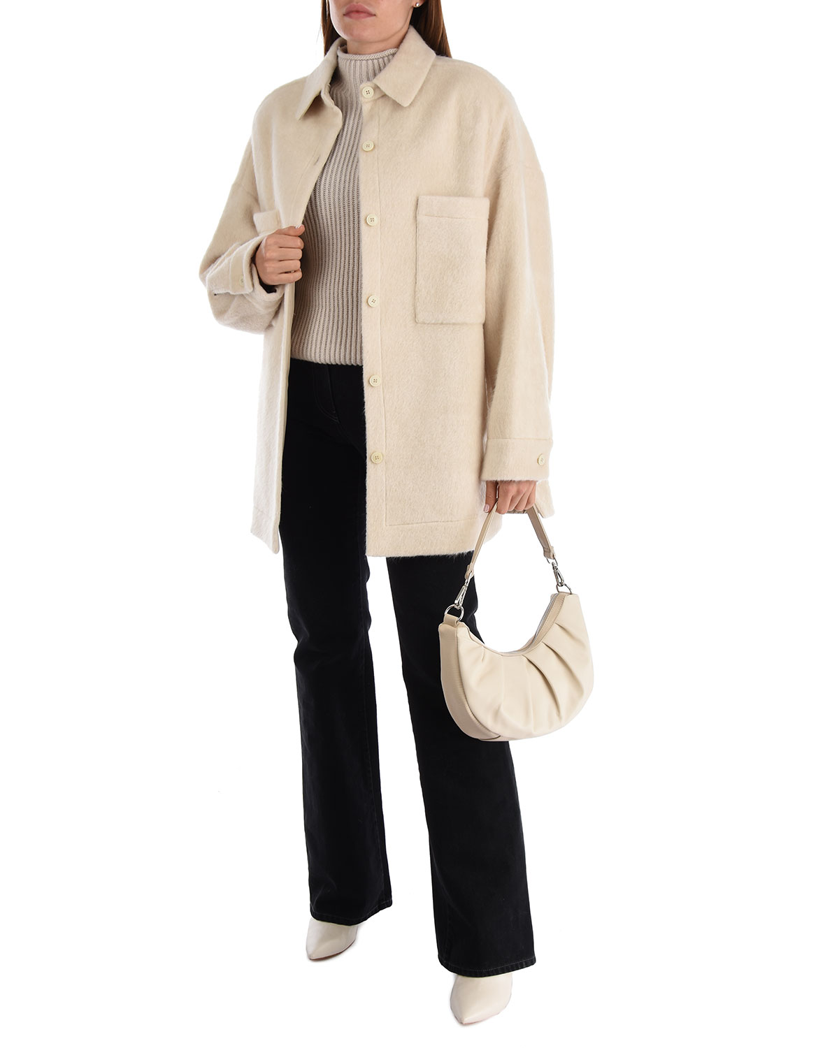 Куртка молочного цвета с вышивкой Forte dei Marmi Couture, размер 44 - фото 2