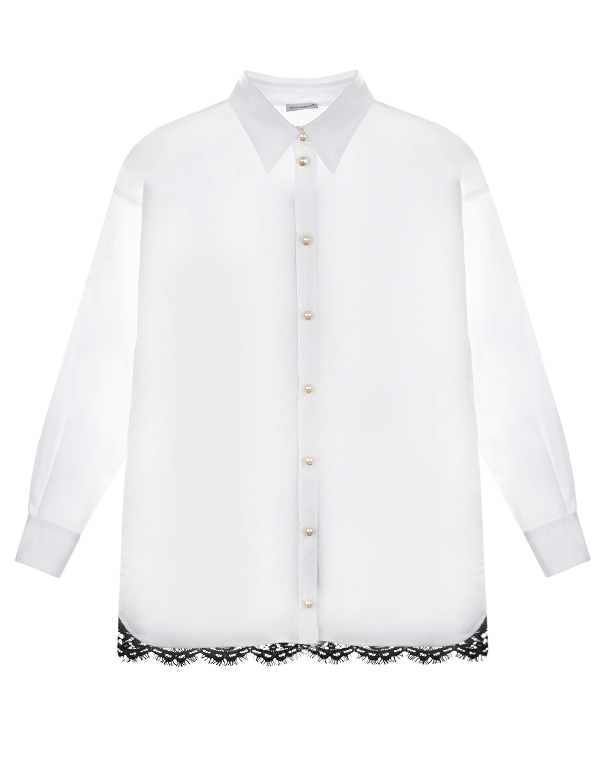 

Рубашка с кружевной вставкой на спинке Dolce&Gabbana детская, Белый, Рубашка с кружевной вставкой на спинке Dolce&Gabbana детская