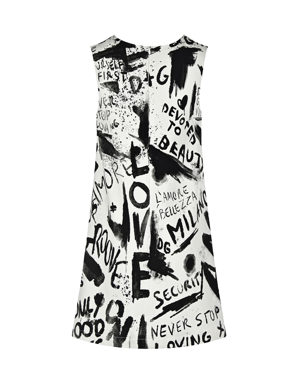 Платье со сплошным логотипом Dolce&Gabbana детское, размер 104, цвет мультиколор - фото 2