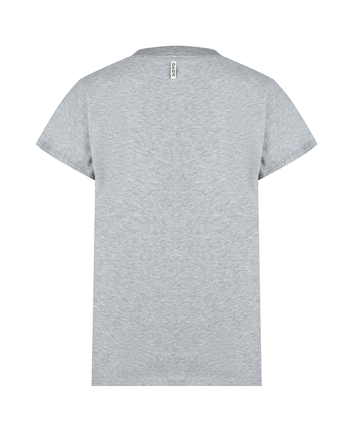 Серая футболка с леопардовым принтом Deha, размер 40, цвет серый - фото 2