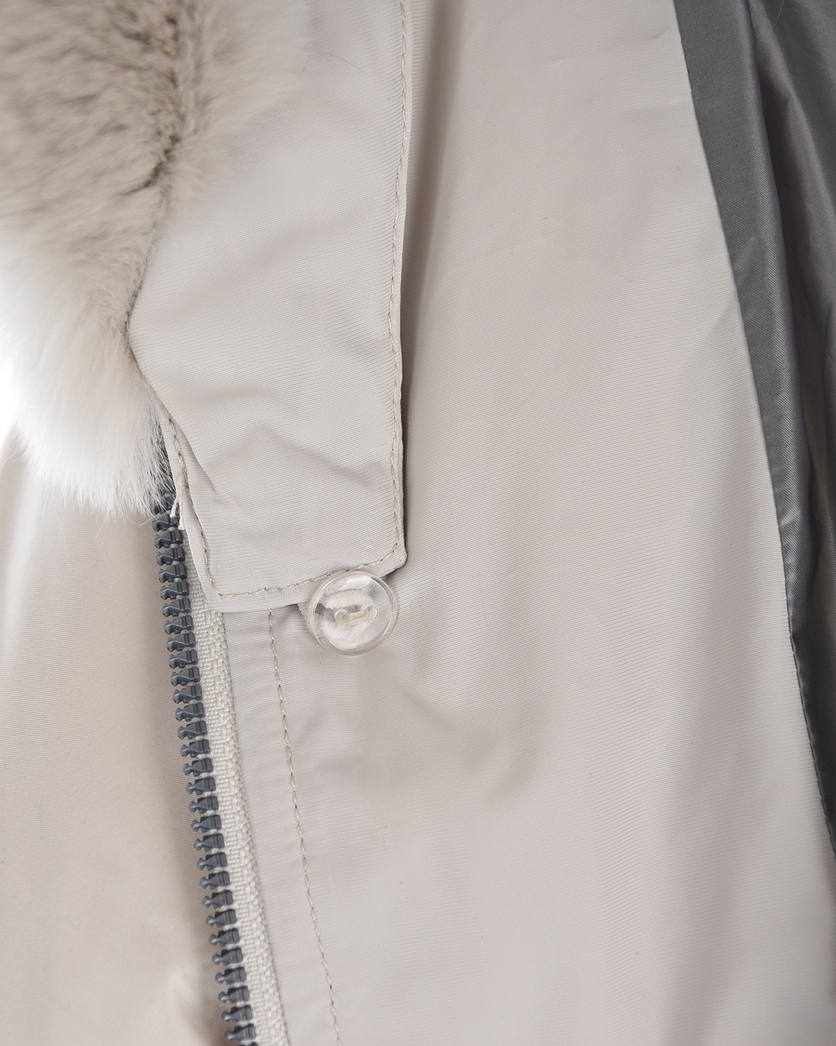 Кремовая куртка на пуху Diego M, размер 44, цвет кремовый - фото 4