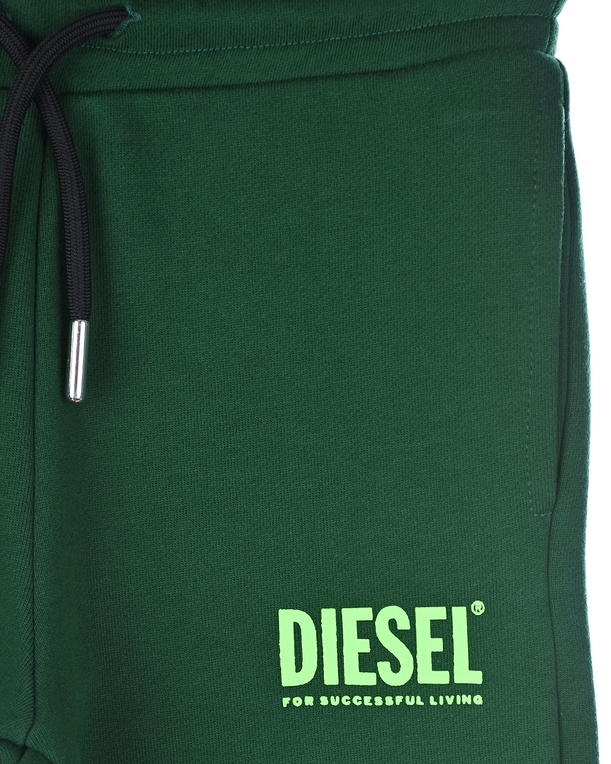 Зеленые спортивные брюки Diesel детские, размер 164, цвет зеленый - фото 3