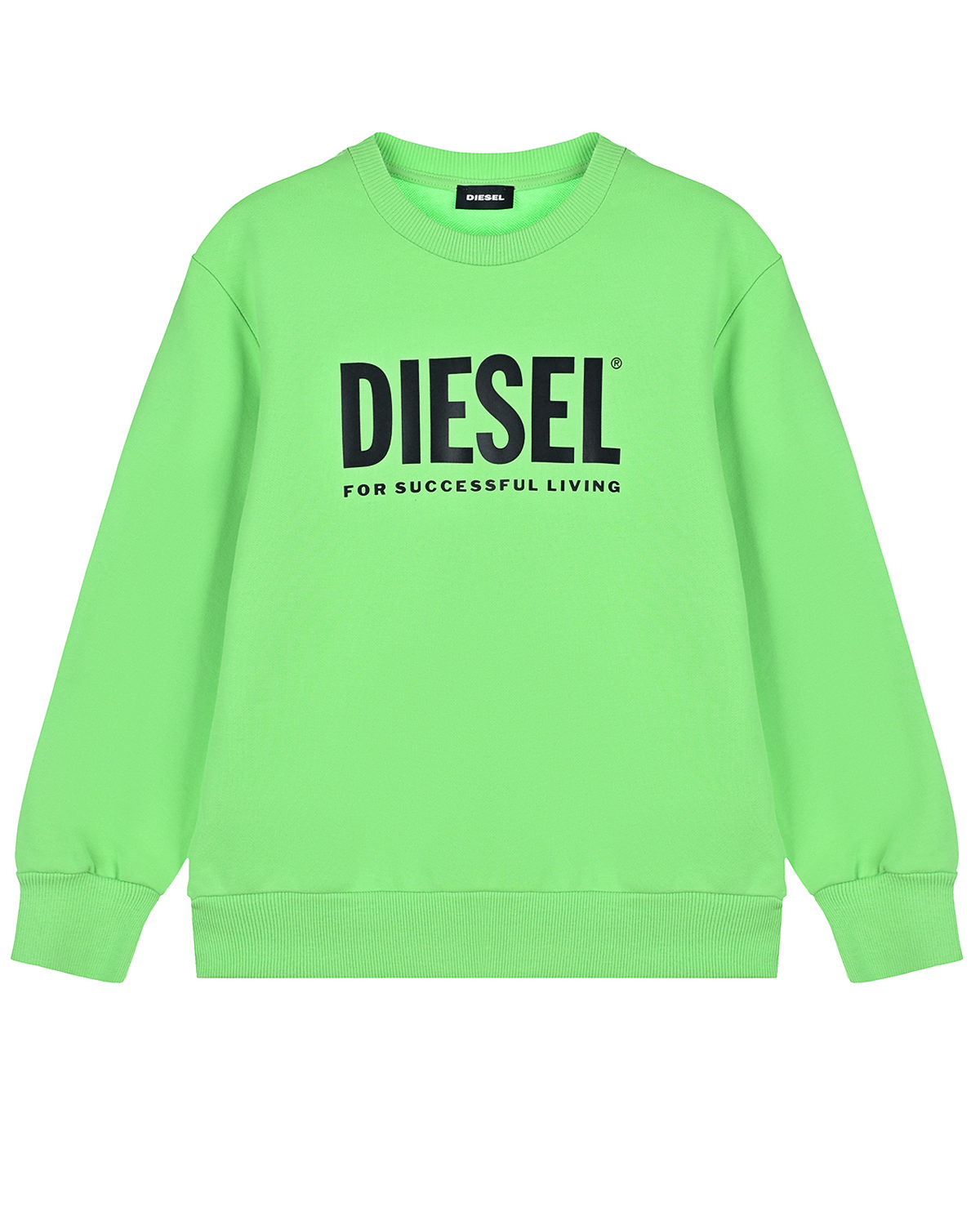 Зеленый свитшот с логотипом Diesel детский