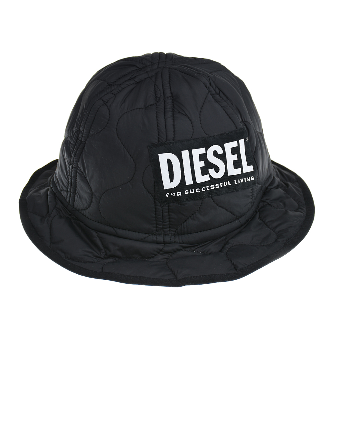Черная стеганая панама Diesel детская, размер 3, цвет черный