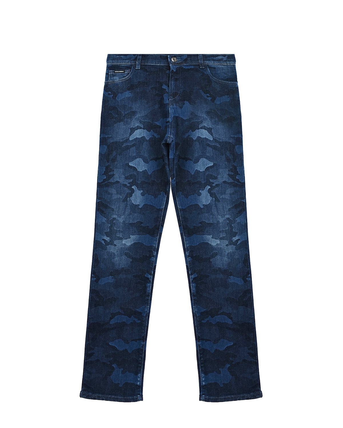 Синие джинсы прямого кроя Dolce&Gabbana детские
