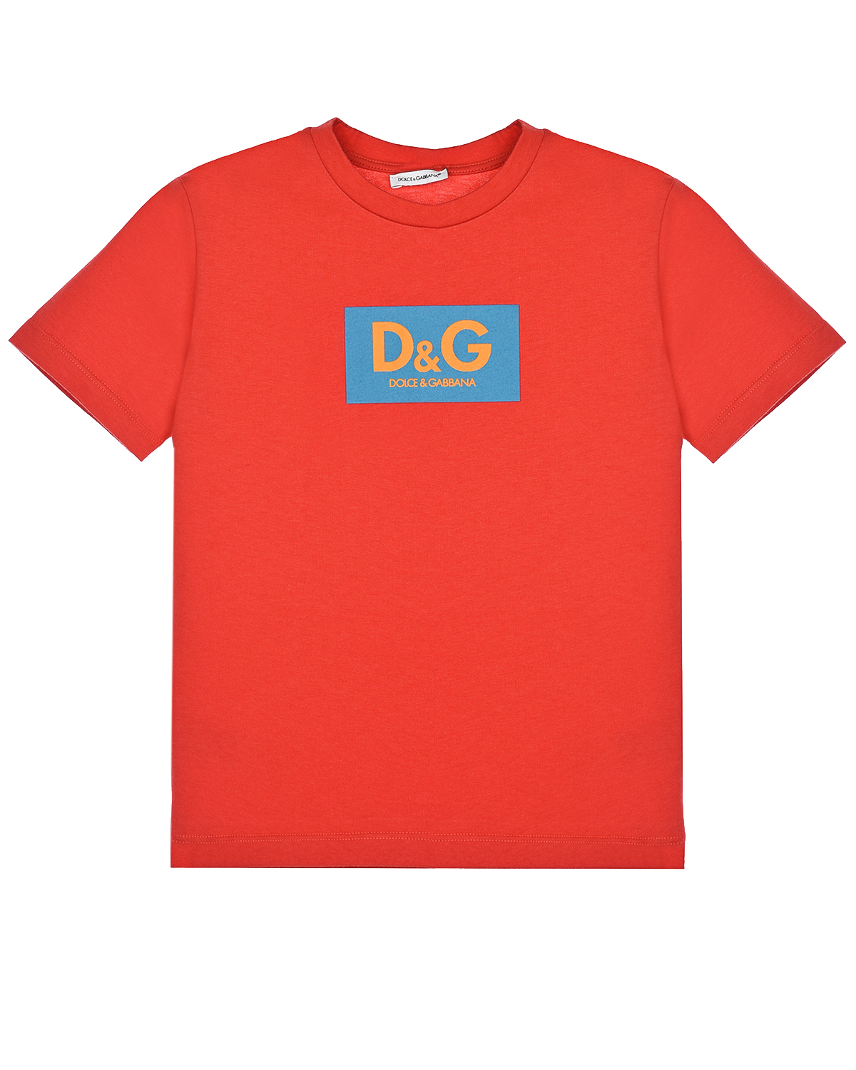 Красная футболка с логотипом Dolce&Gabbana детская, размер 104, цвет красный - фото 1