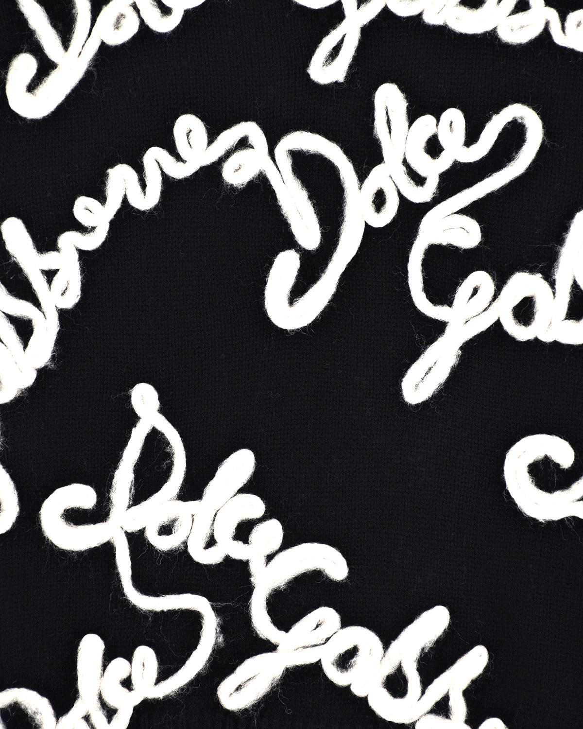Черный джемпер с белым логотипом Dolce&Gabbana детский, размер 140 - фото 3