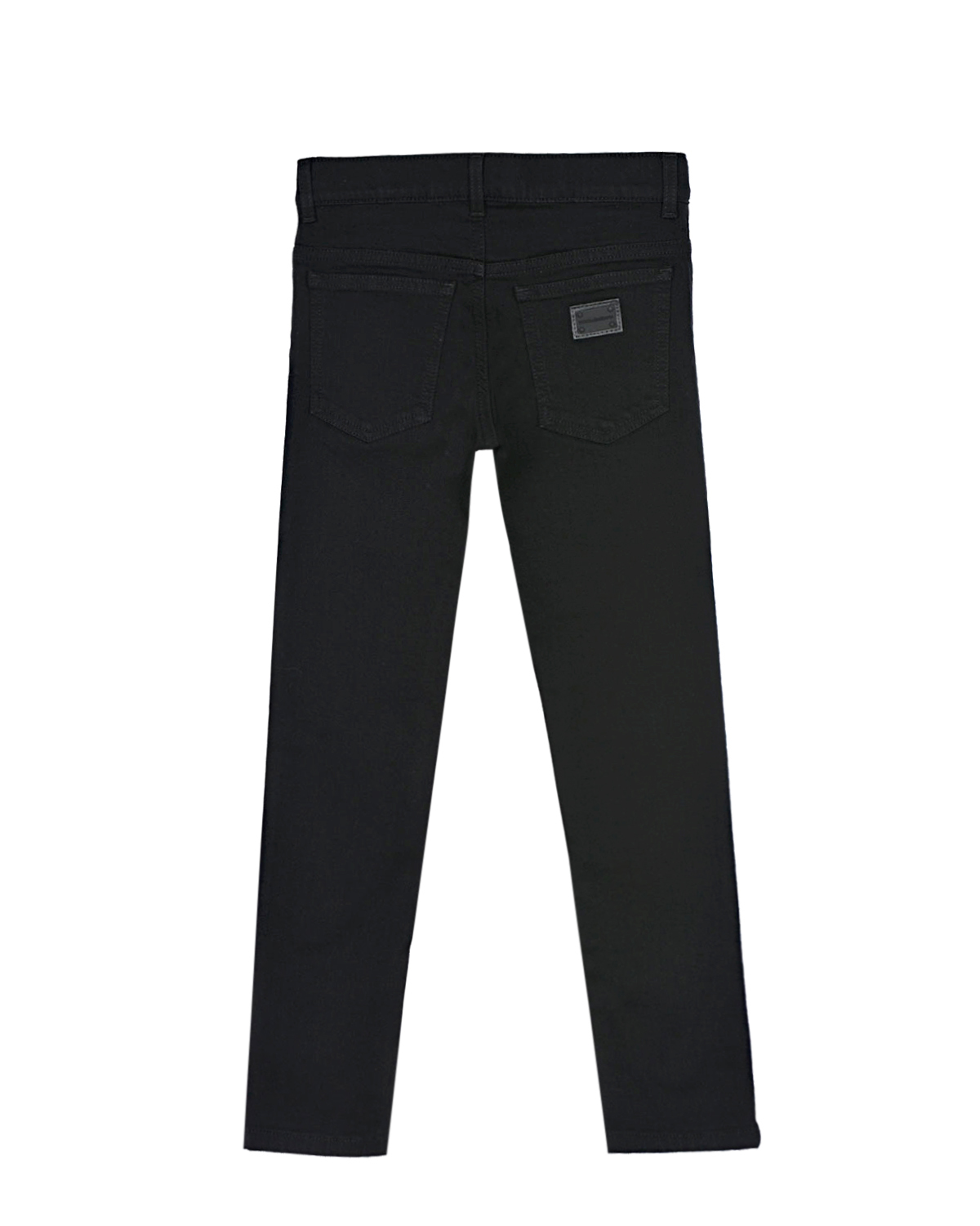 Черные джинсы slim fit Dolce&Gabbana детские, размер 128, цвет черный - фото 2