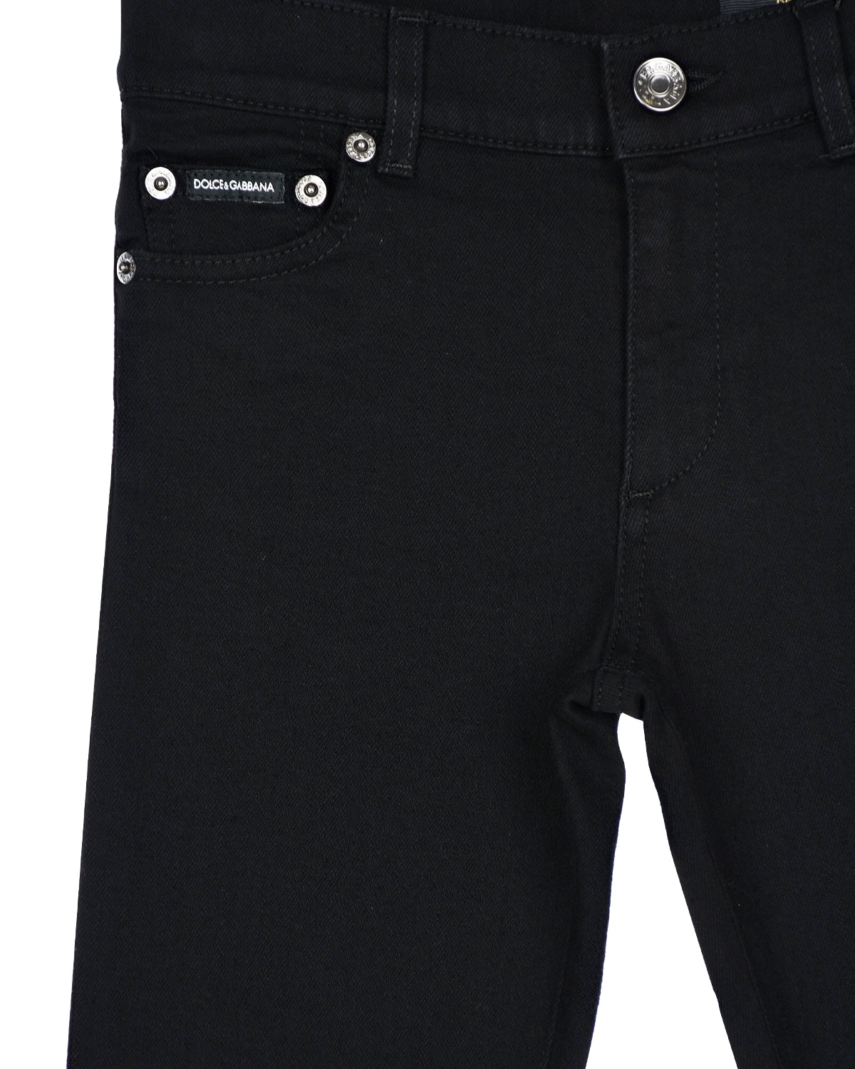 Черные джинсы slim fit Dolce&Gabbana детские, размер 128, цвет черный - фото 3