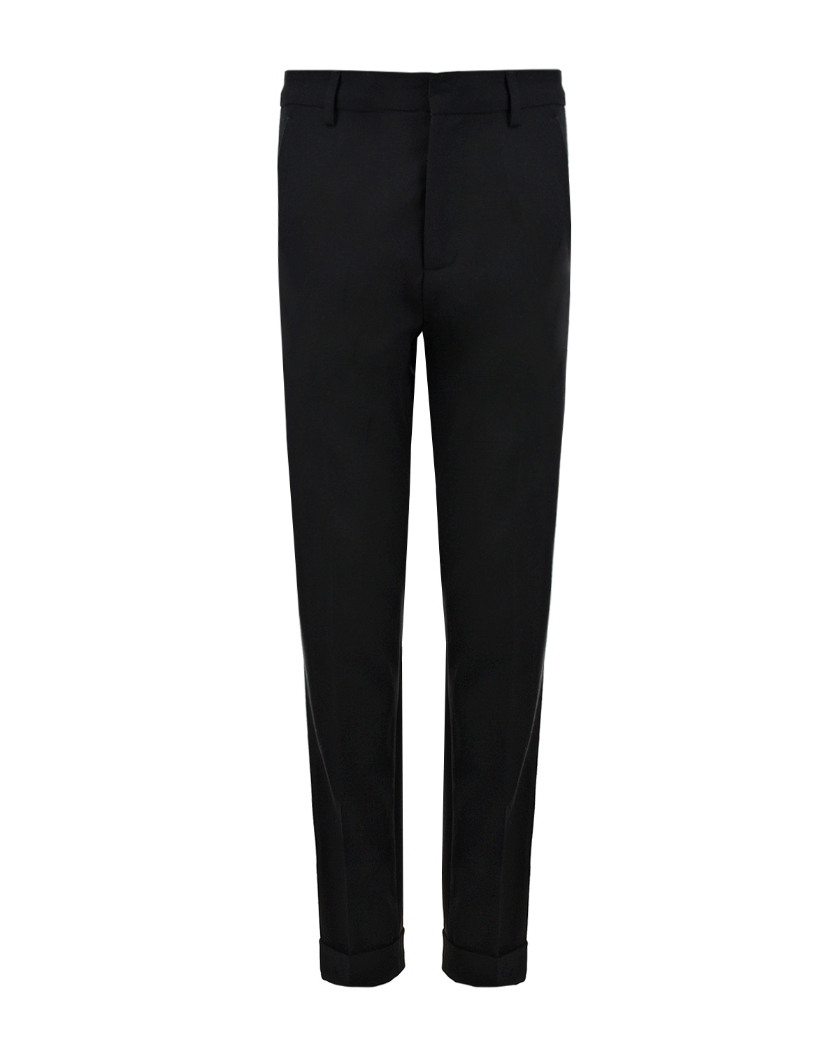 Черные прямые брюки Dsquared2 детские, размер 164, цвет черный