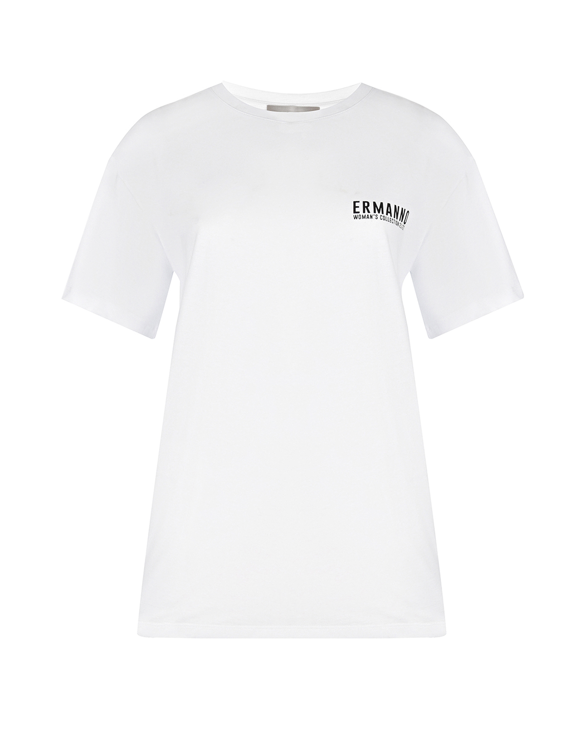 Белая футболка с контрастным принтом Ermanno Firenze