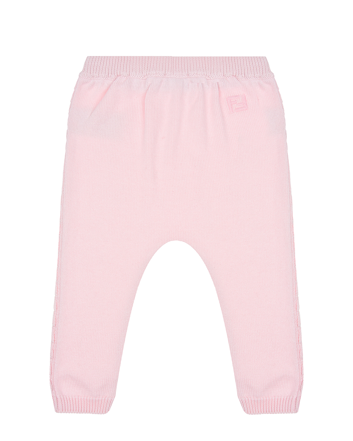 Розовые брюки с лампасами косичкой Fendi детские, размер 92, цвет розовый - фото 2