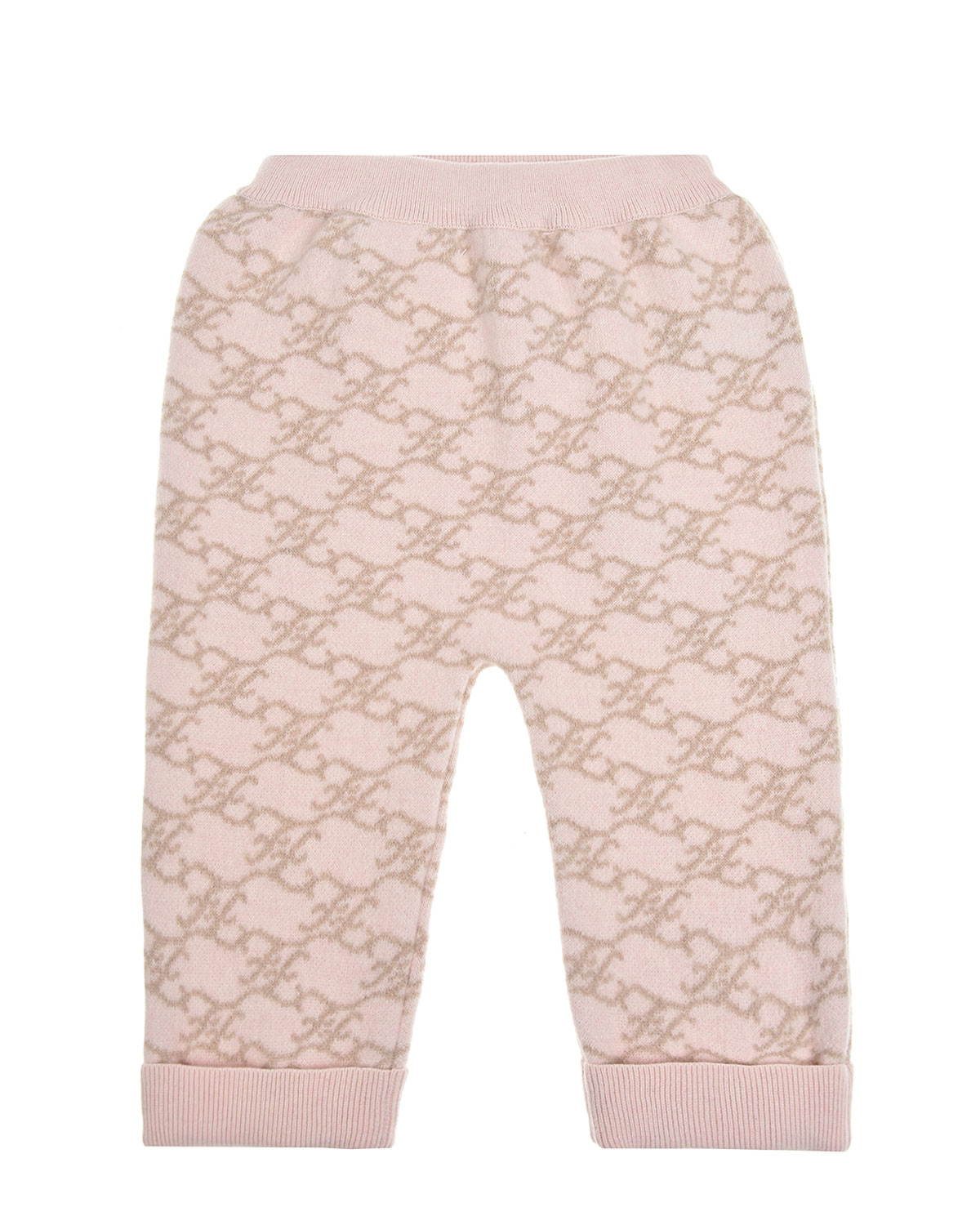 Розовые брюки с монограммой бренда Fendi детские, размер 92, цвет розовый - фото 1