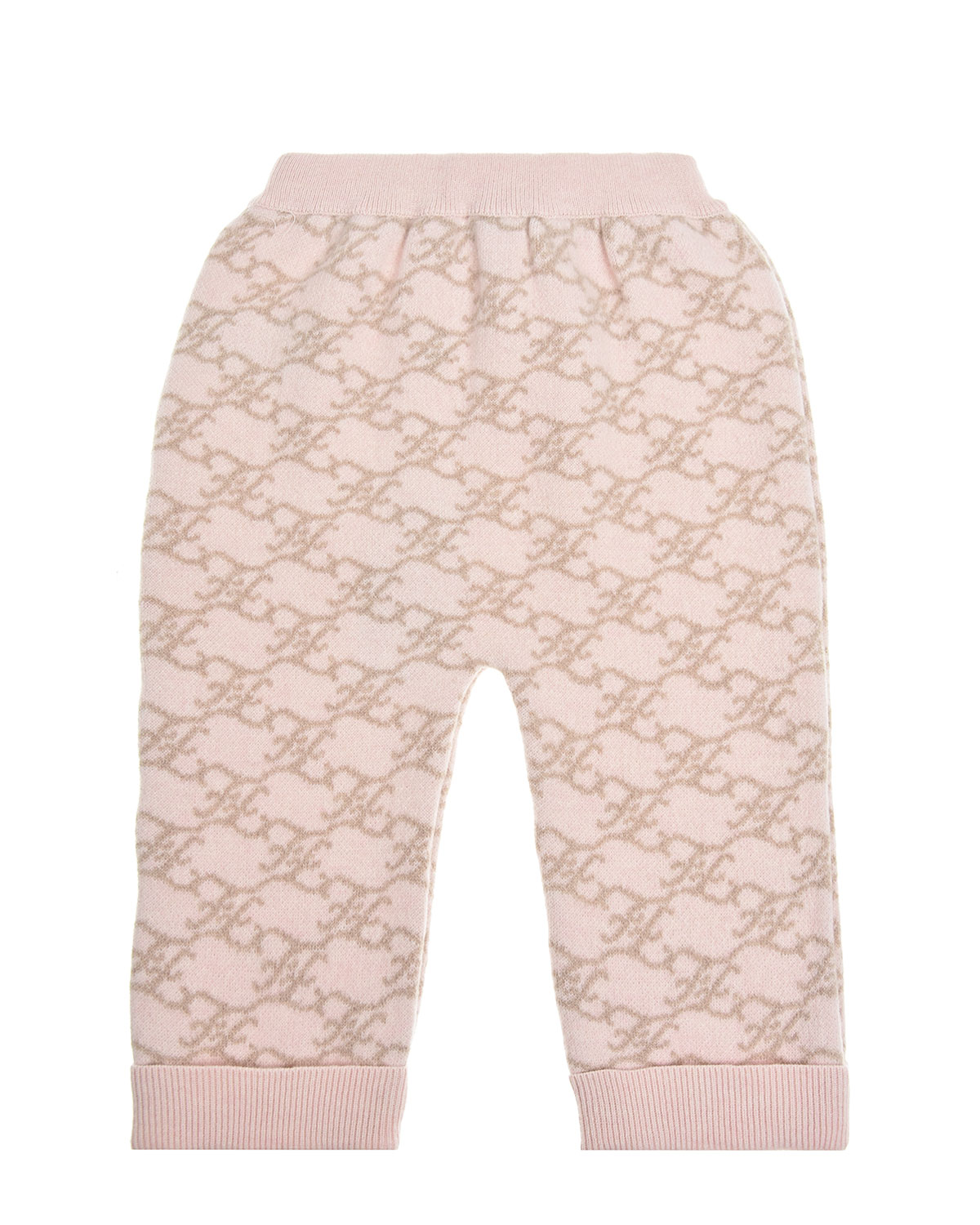 Розовые брюки с монограммой бренда Fendi детские, размер 92, цвет розовый - фото 2