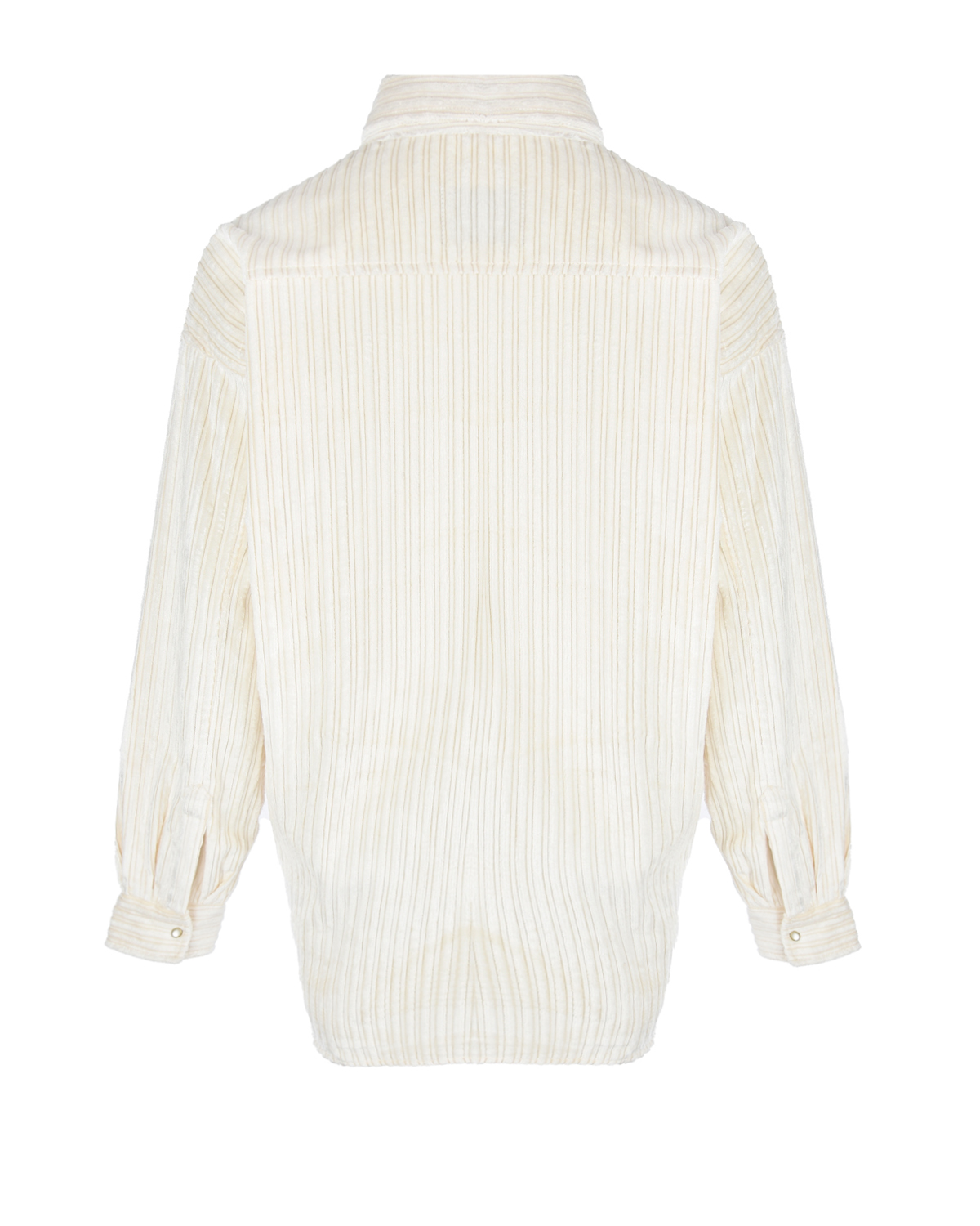 Вельветовая рубашка молочного цвета Forte dei Marmi Couture, размер 42 - фото 6