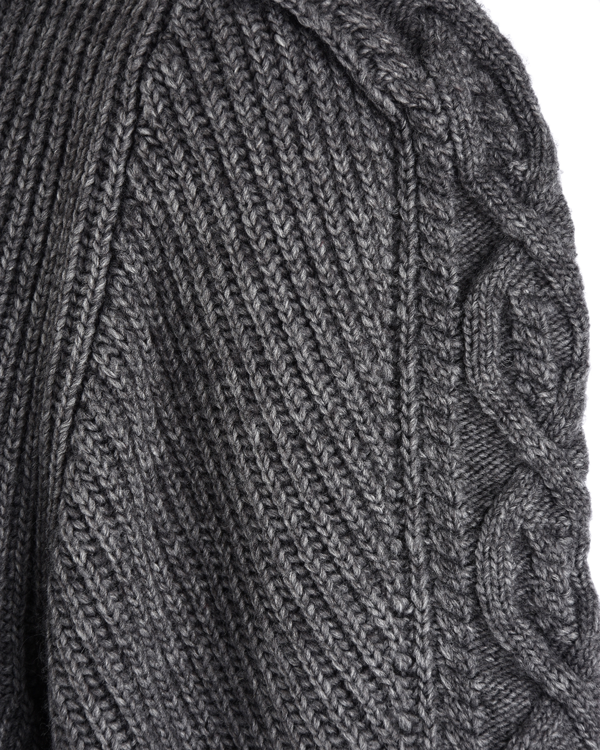 Серый джемпер с объемными рукавами Forte dei Marmi Couture, размер 40 - фото 5
