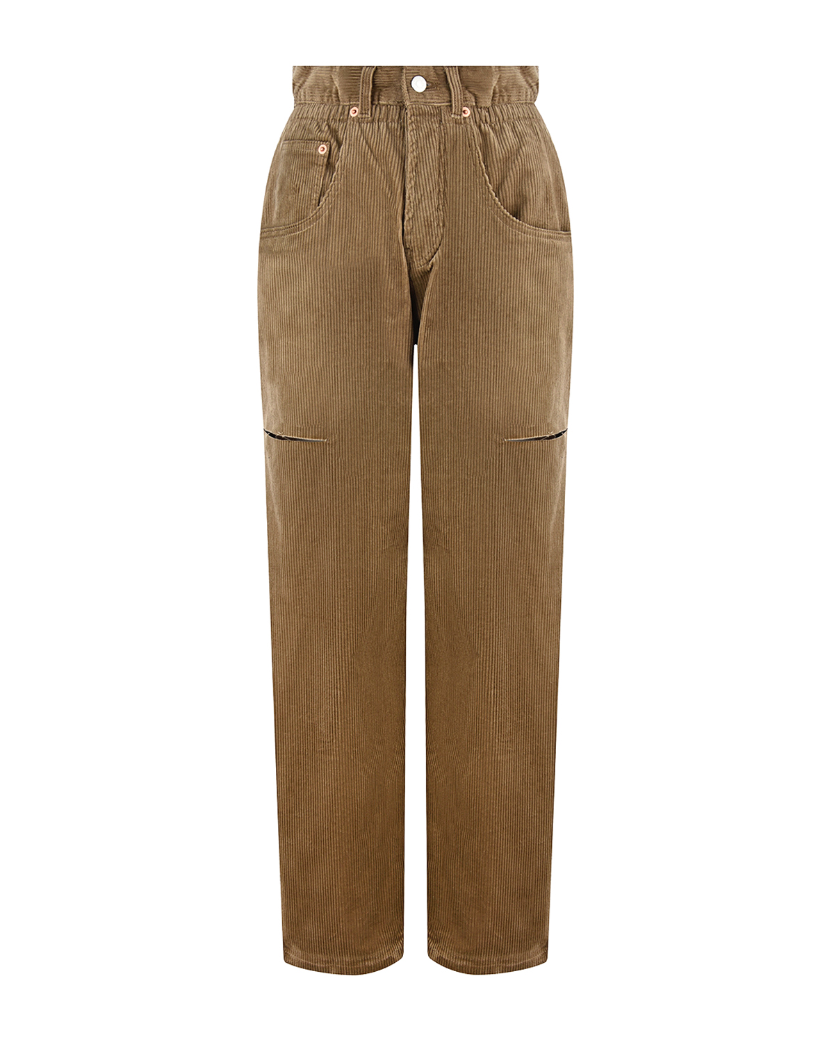 Коричневые вельветовые брюки Forte dei Marmi Couture, размер 36, цвет коричневый - фото 1