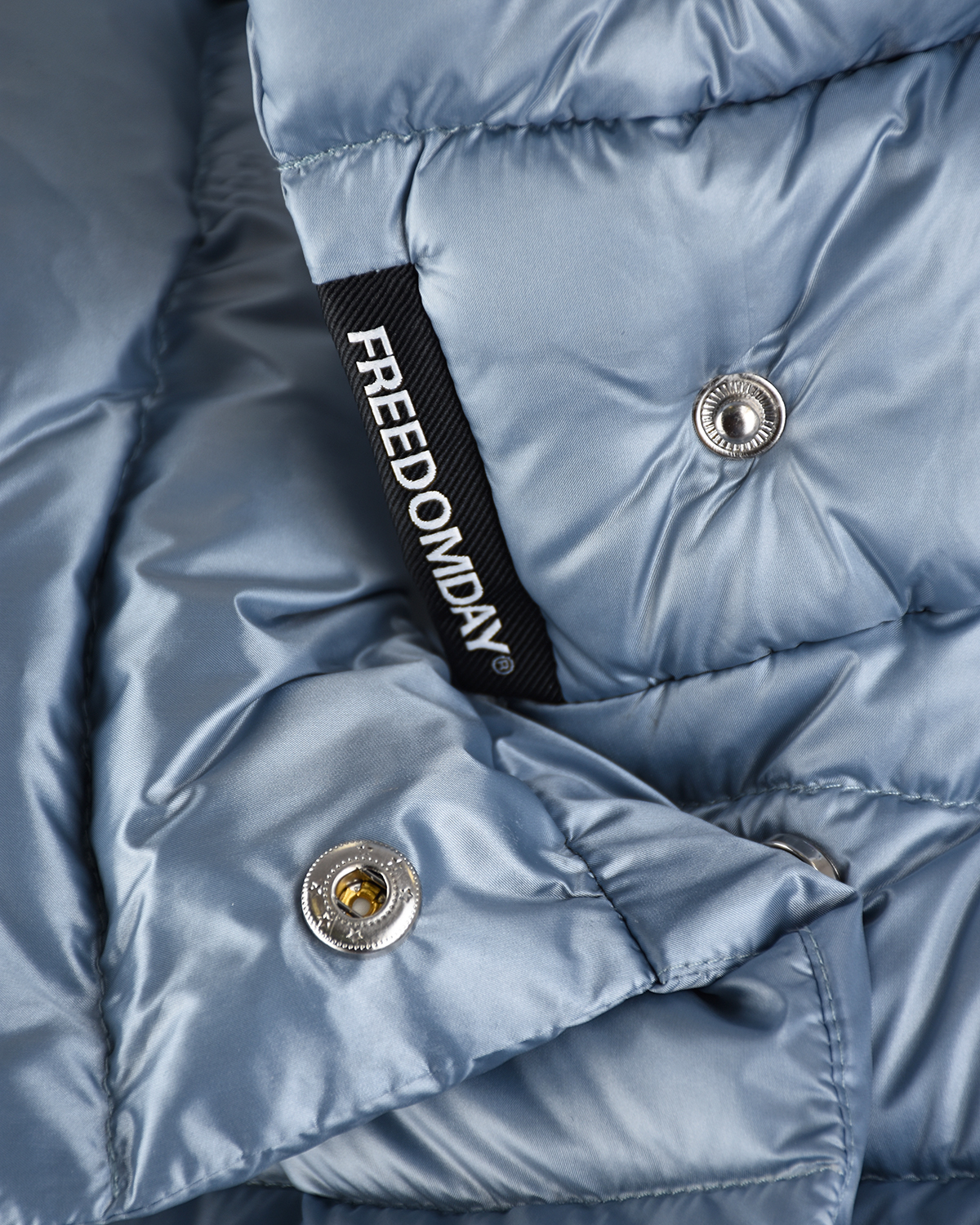 Голубая стеганая куртка Freedomday, размер 40, цвет голубой - фото 5