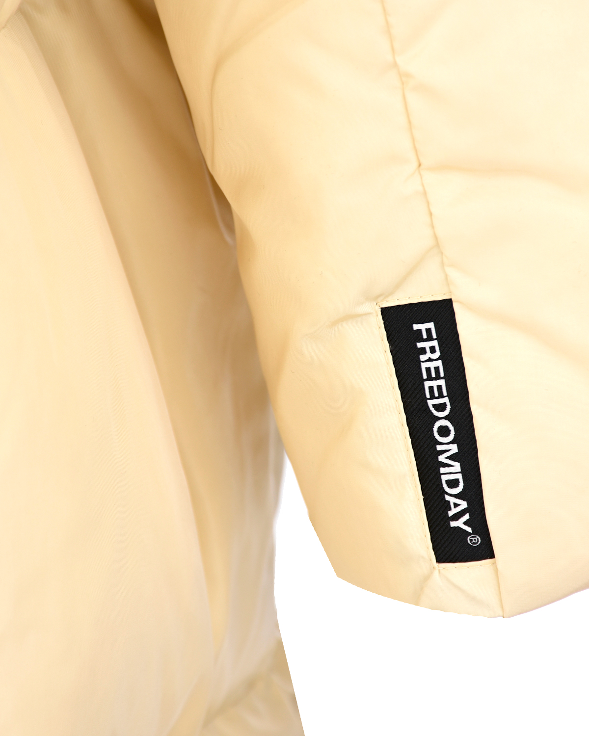 Бежевое пальто-пуховик Freedomday, размер 40, цвет бежевый - фото 7