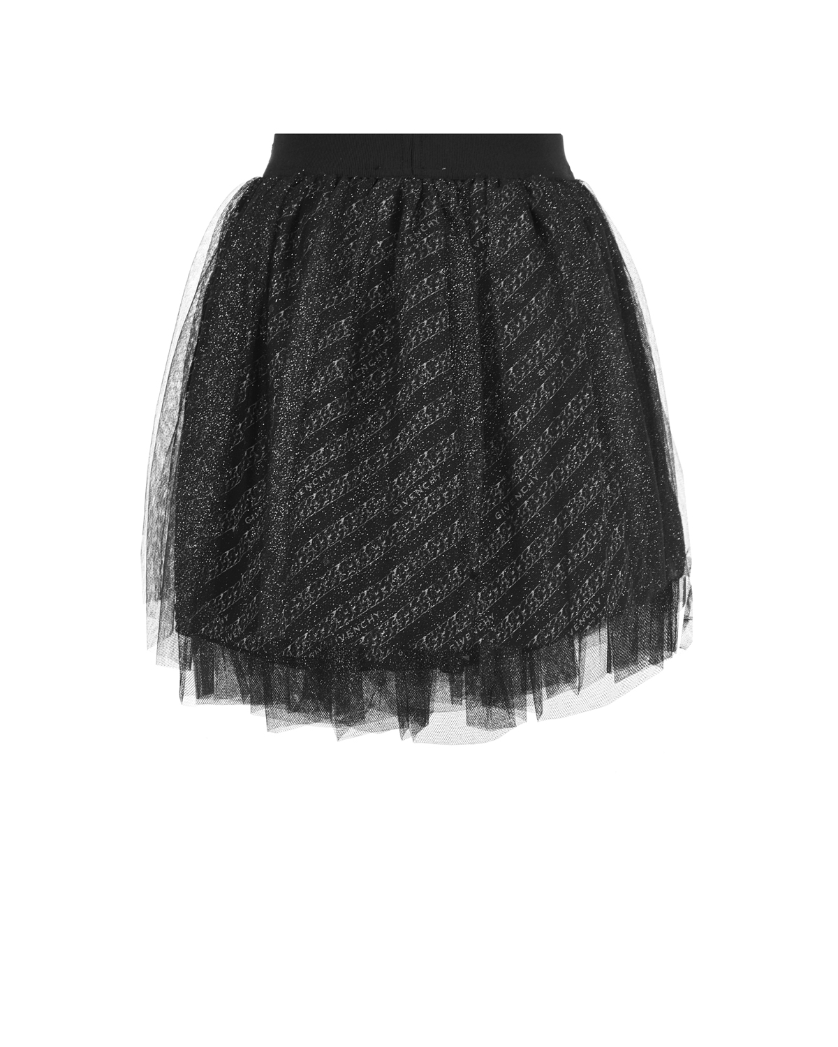 Черная юбка из фатина Givenchy детская, размер 116, цвет черный - фото 2